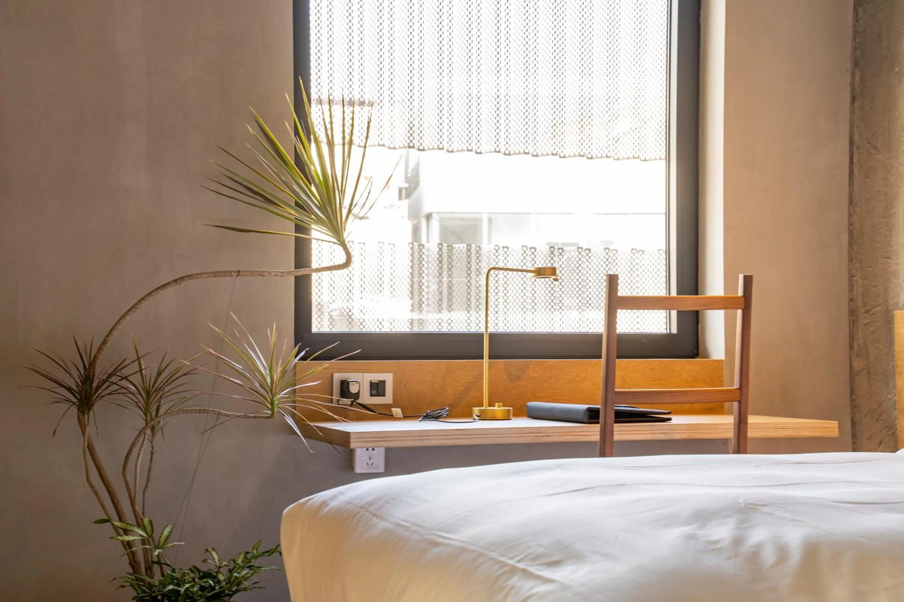 Bedroom, Bed in Jiangnan House Nantou