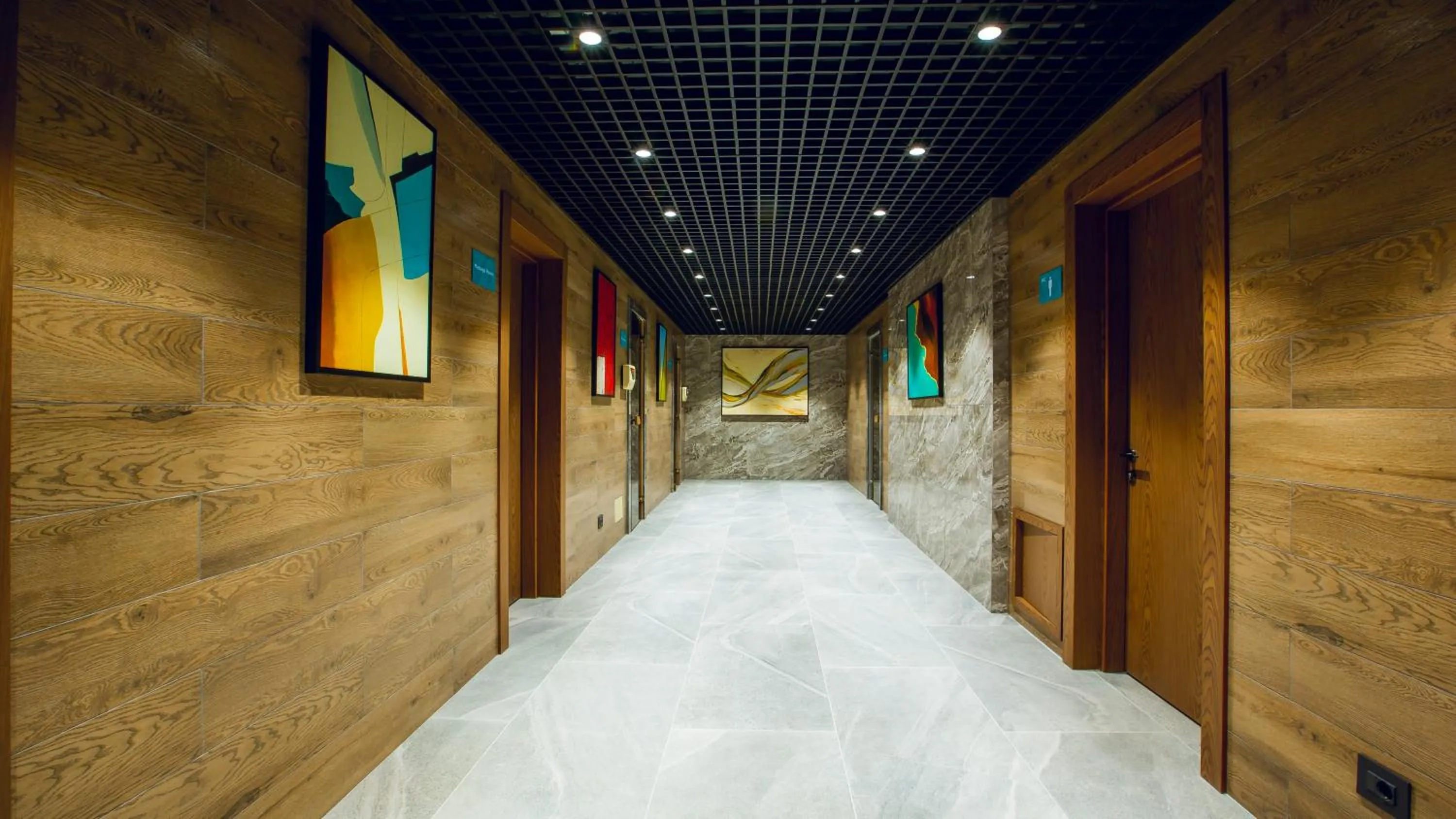 Sauna in Wyndham Garden Baku