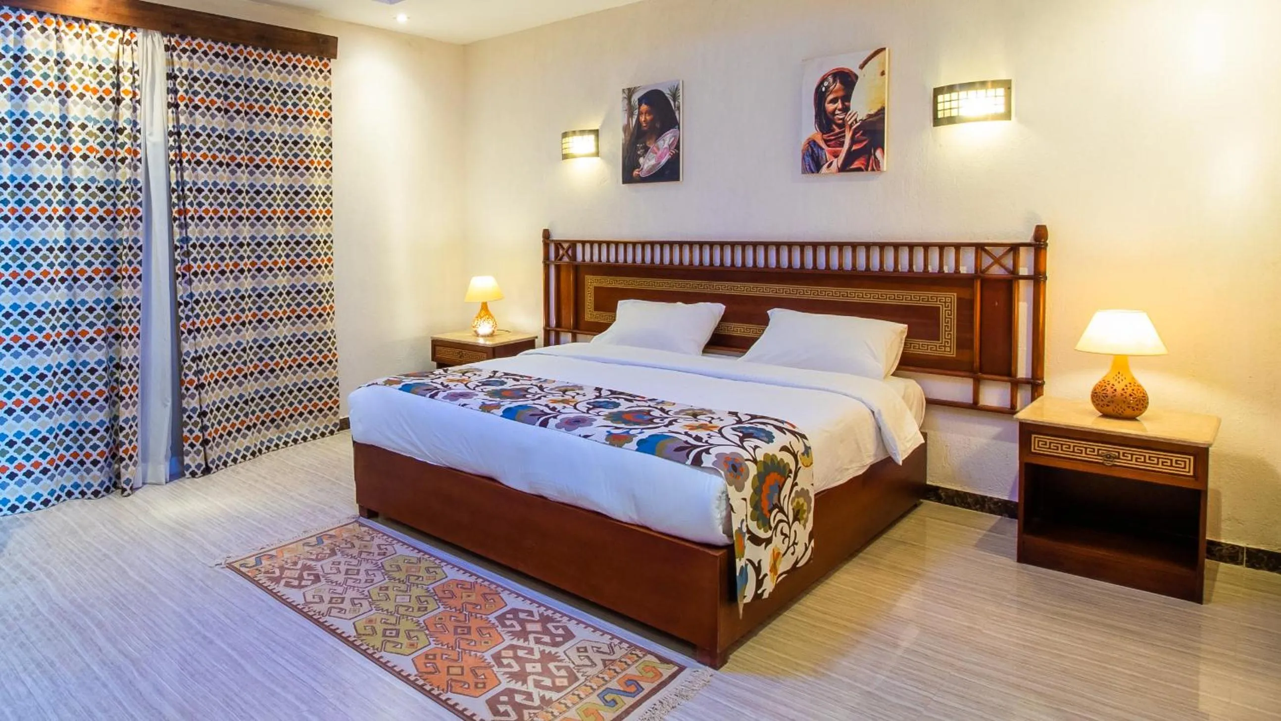 Bed in Beach safari nubian resort