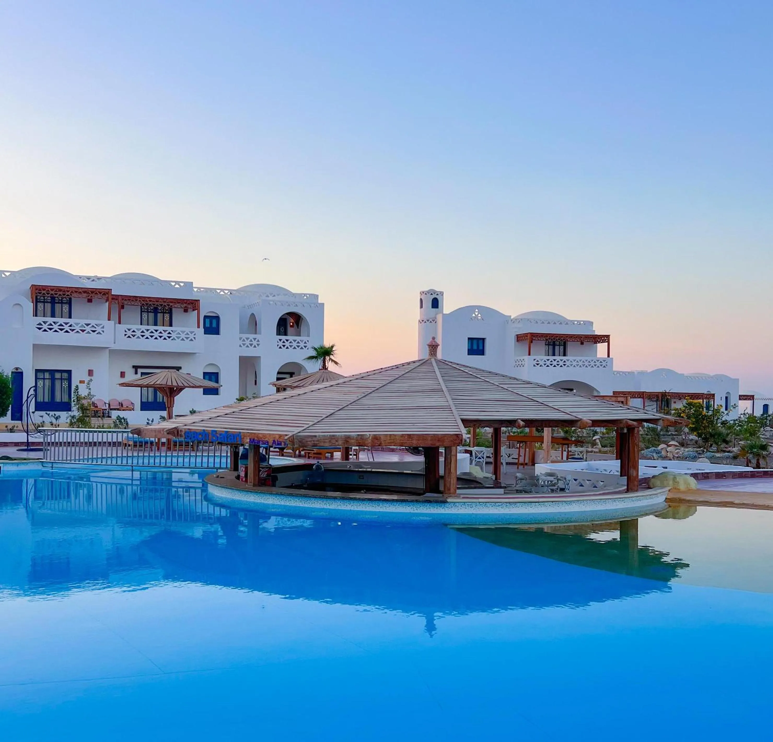 Pool view in Beach safari nubian resort