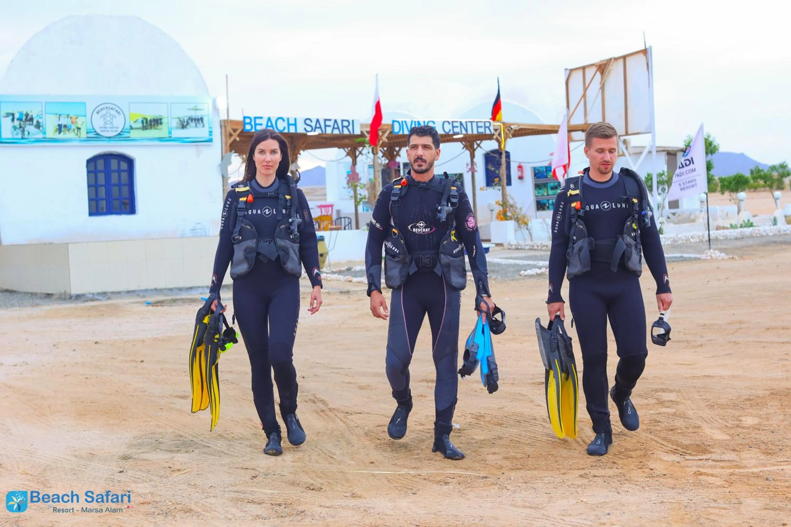 Diving in Beach safari nubian resort