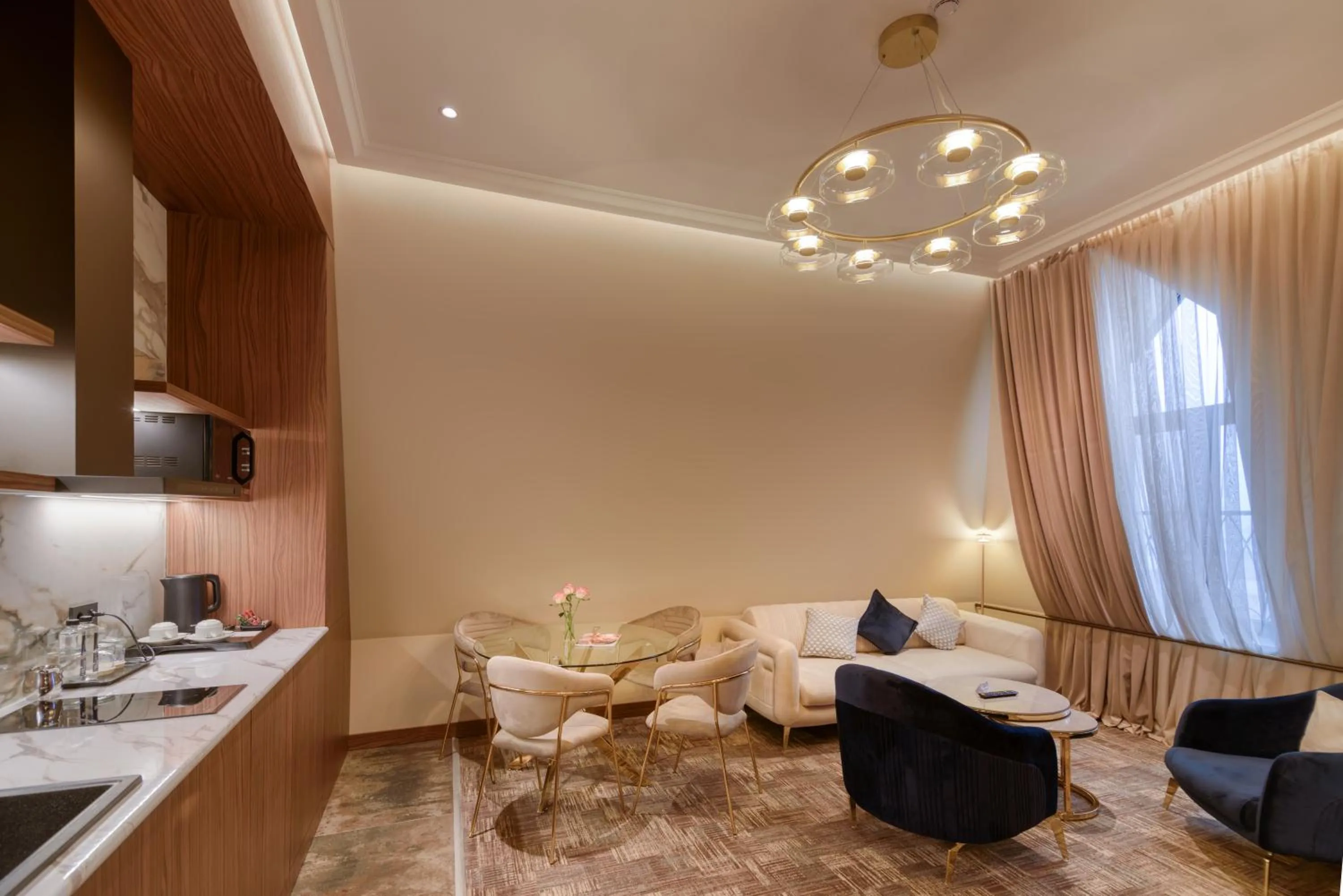 Kitchen or kitchenette in Hayasa Hotel Yerevan