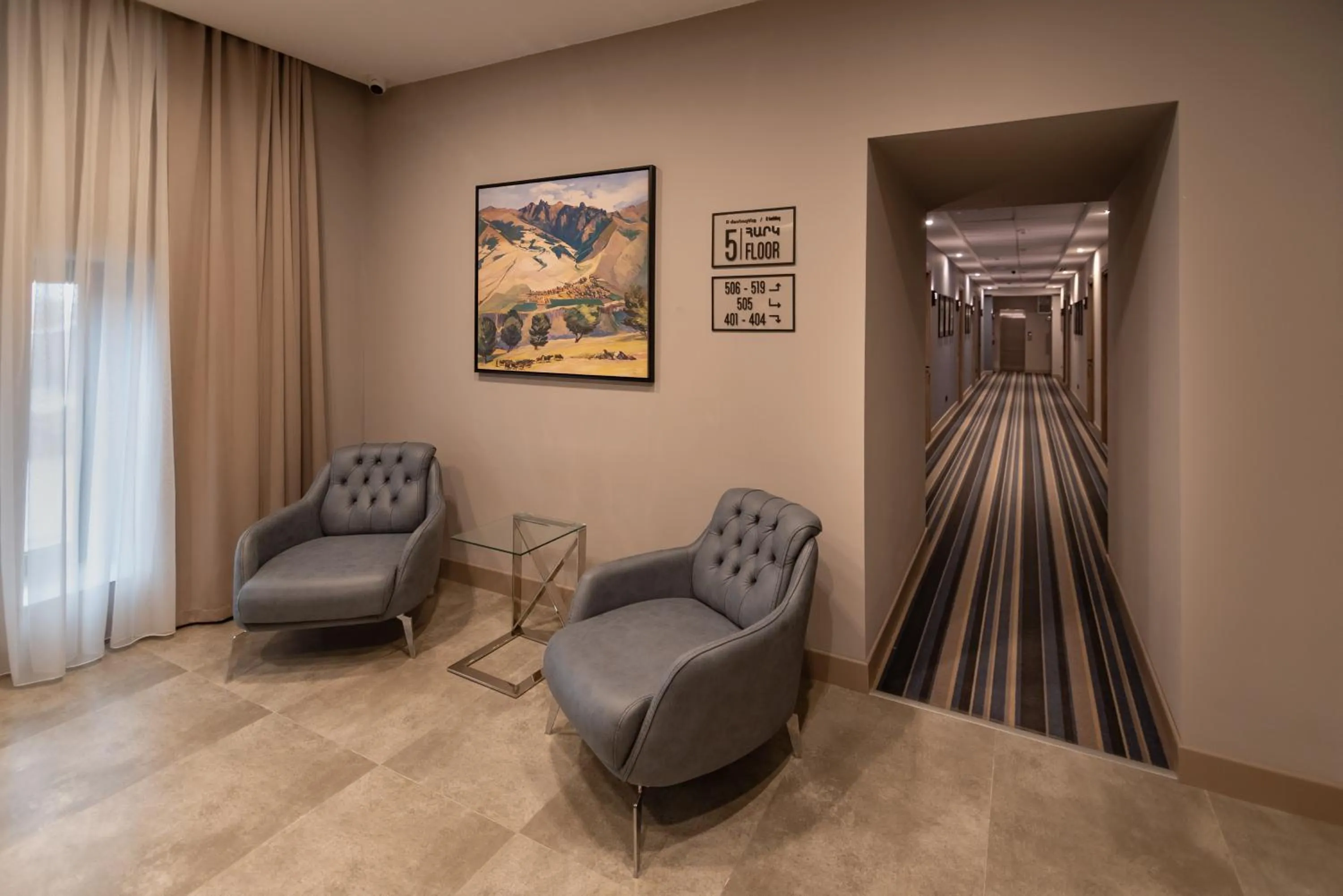 Seating area in Hayasa Hotel Yerevan