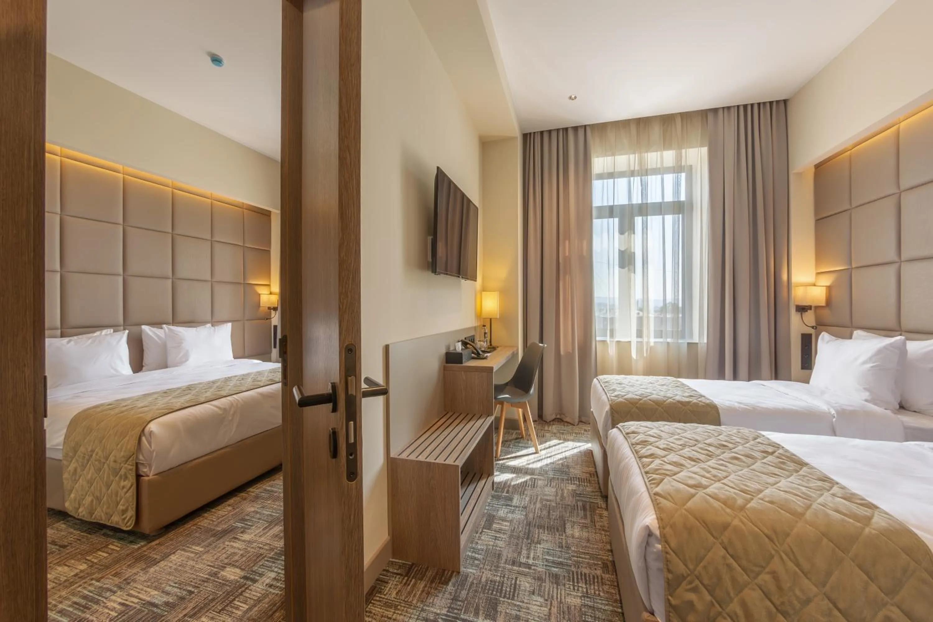 Bed in Hayasa Hotel Yerevan