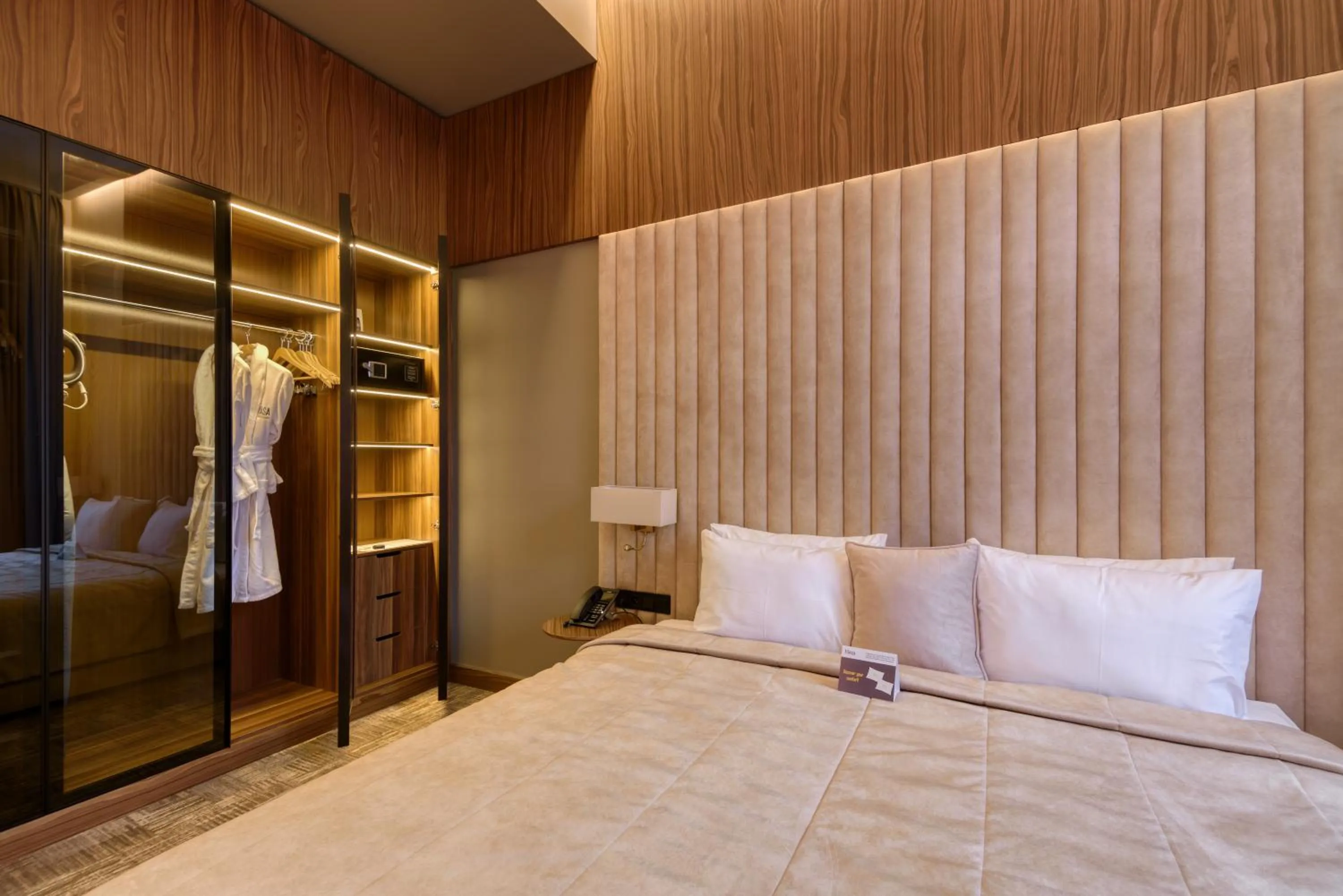 Bed in Hayasa Hotel Yerevan