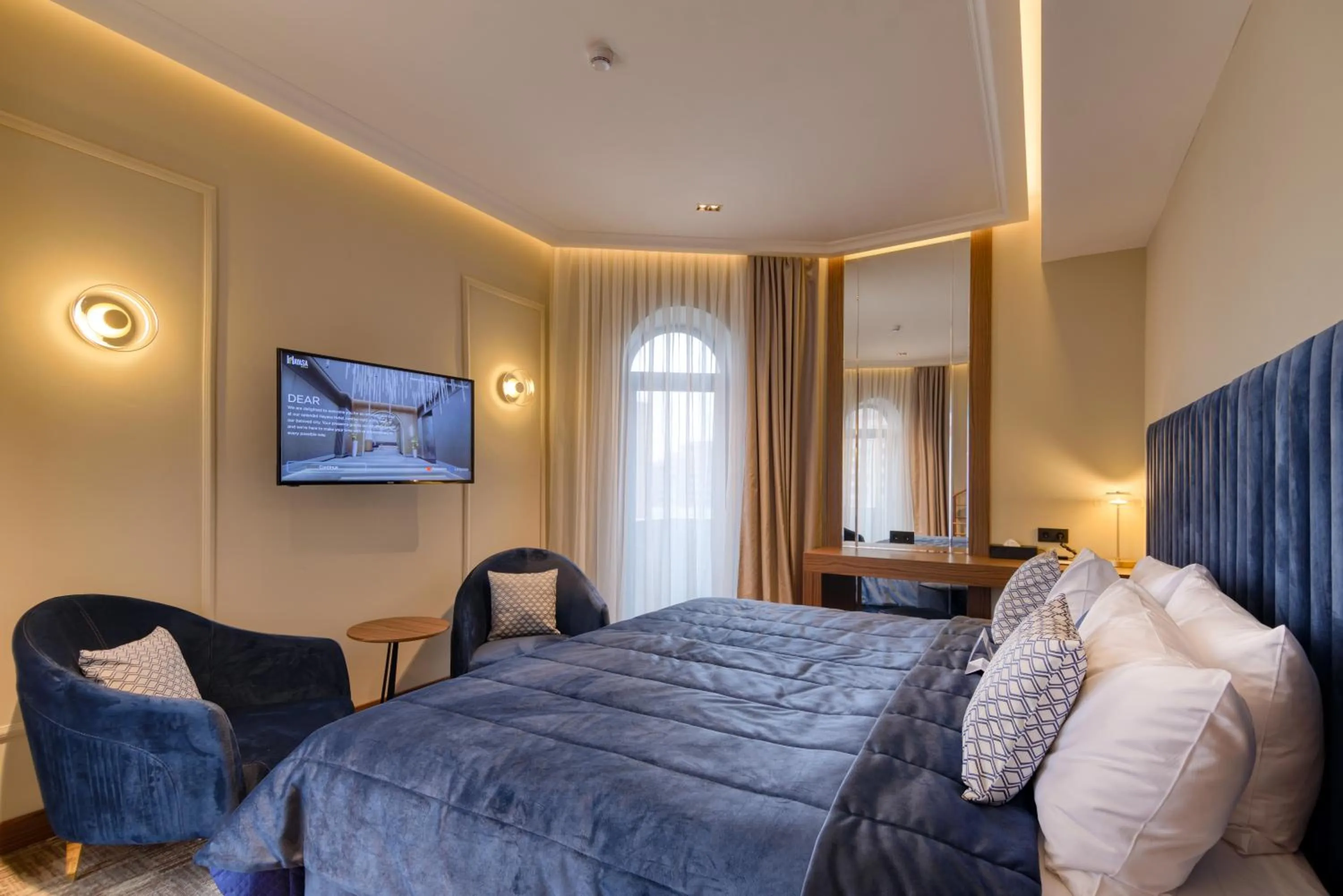 Bed in Hayasa Hotel Yerevan