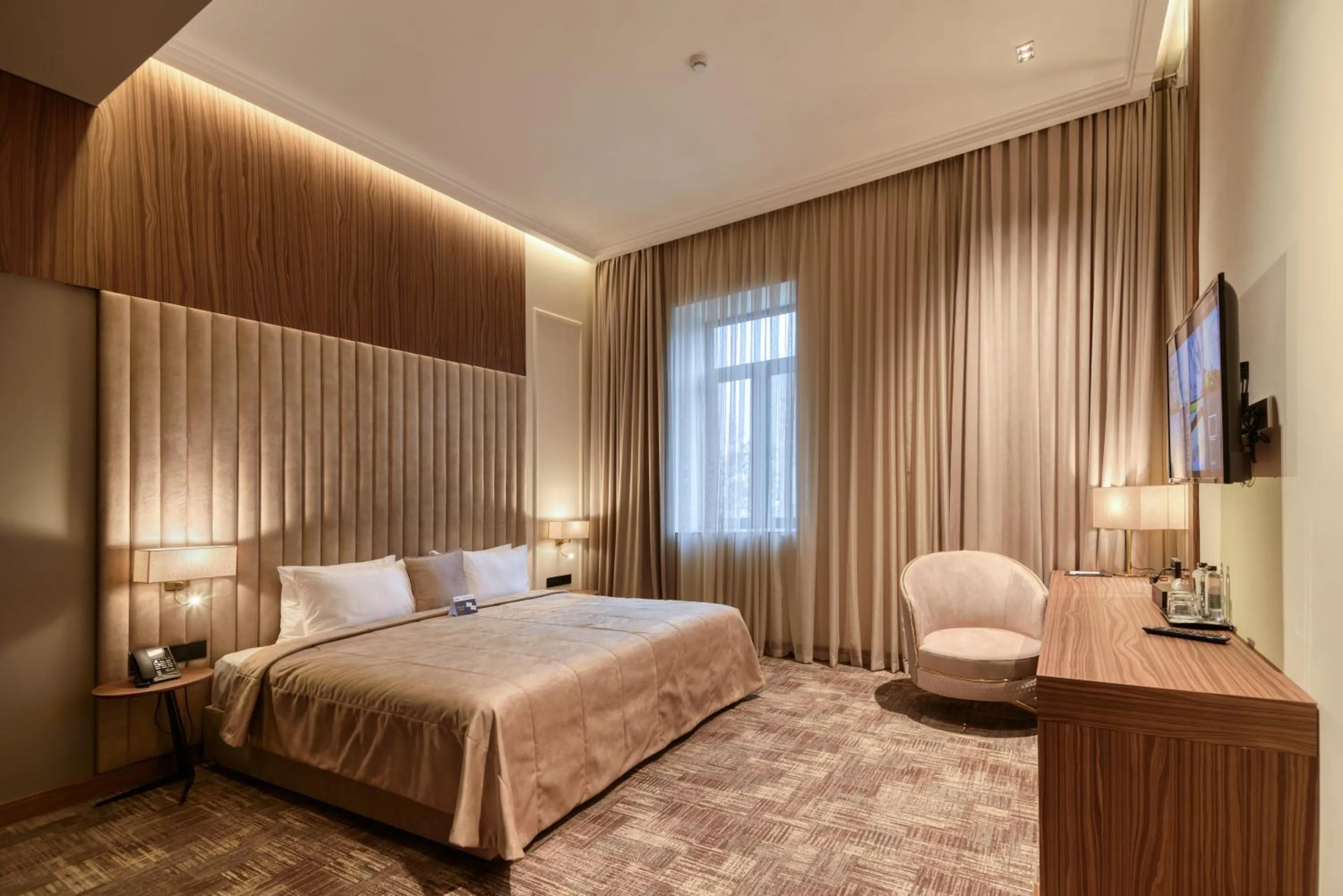 Bed in Hayasa Hotel Yerevan