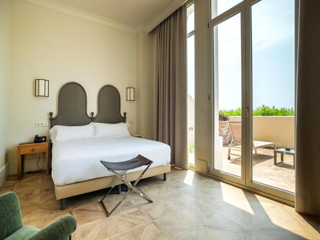 Bed in Hotel Palacio Urgoiti