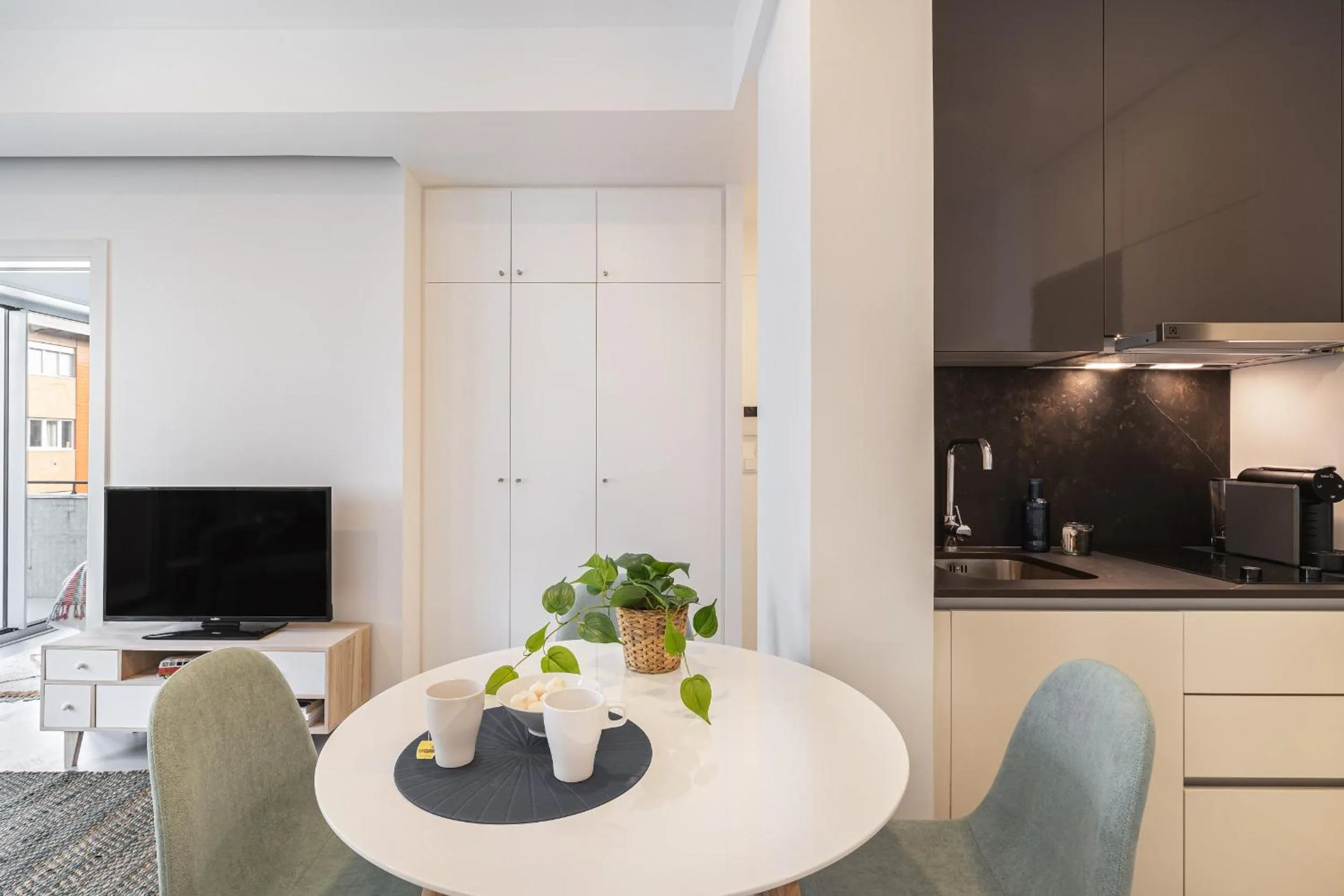 Kitchen or kitchenette in Succeed Campo Pequeno Apartments
