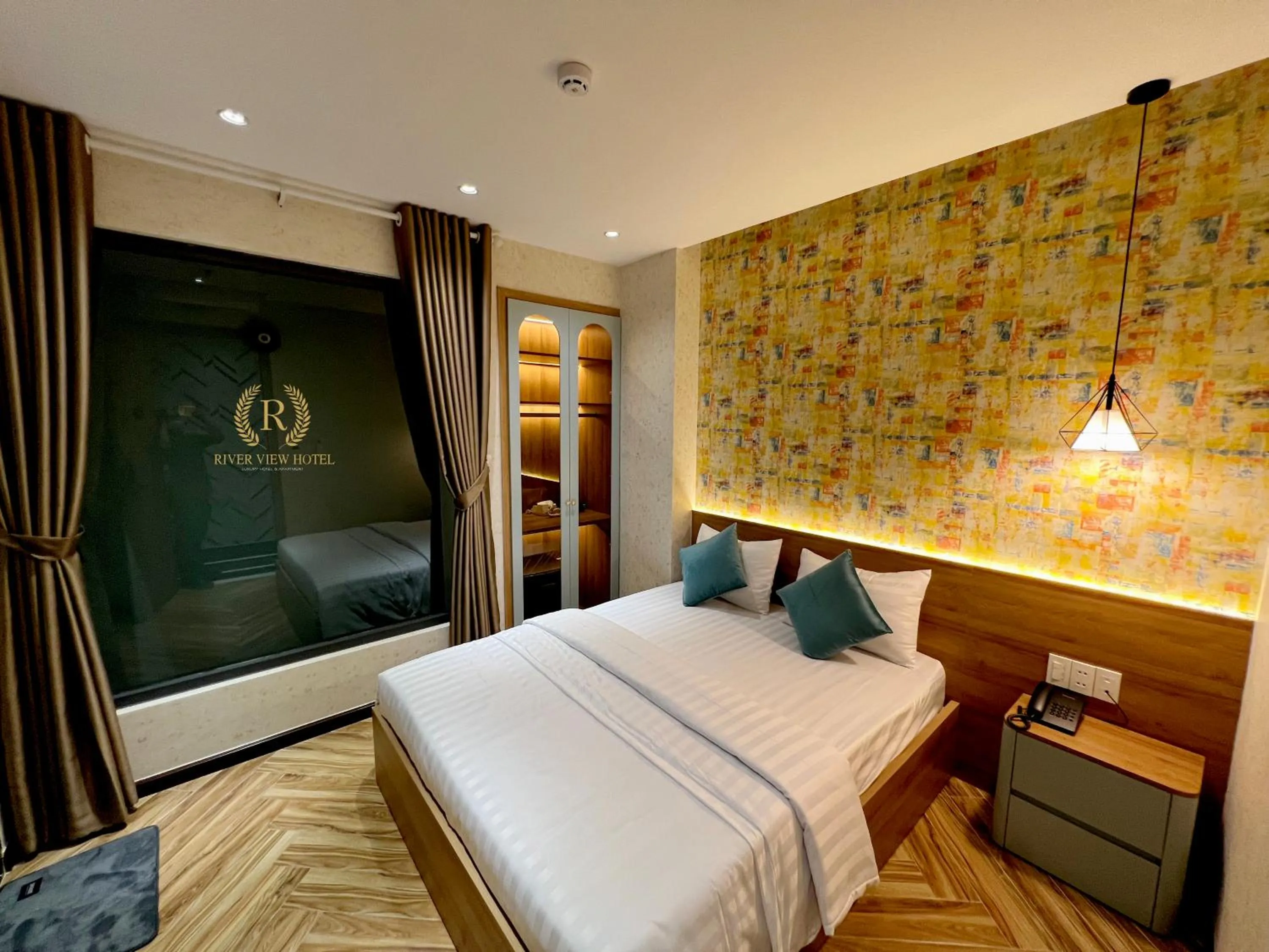 Bed in River View Hotel