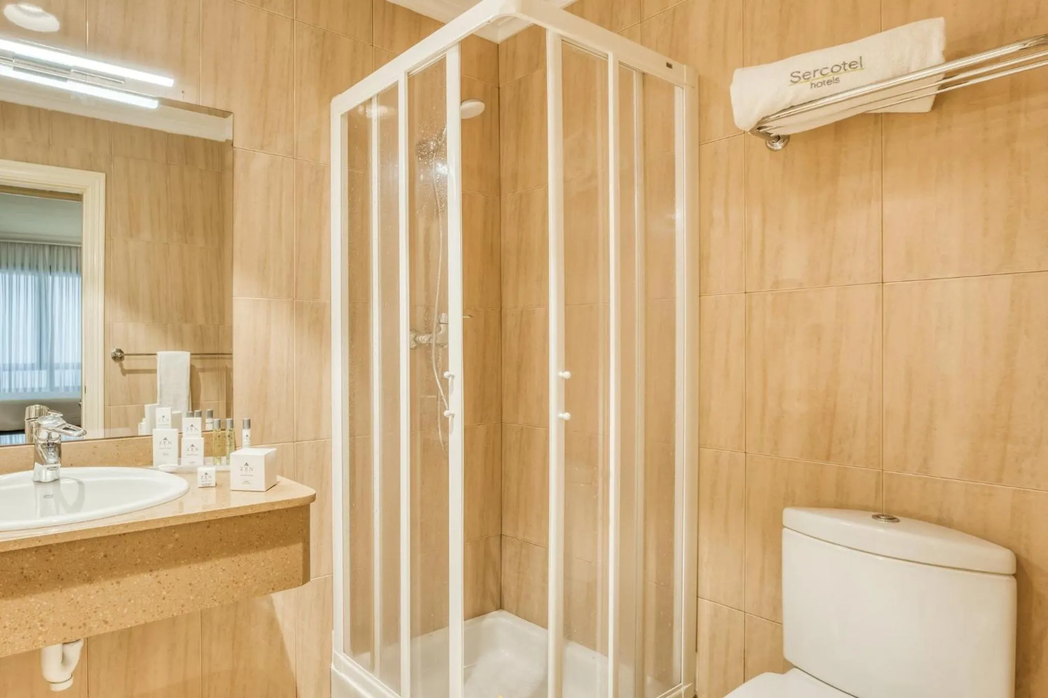 Bathroom in Sercotel Arenal Bilbao