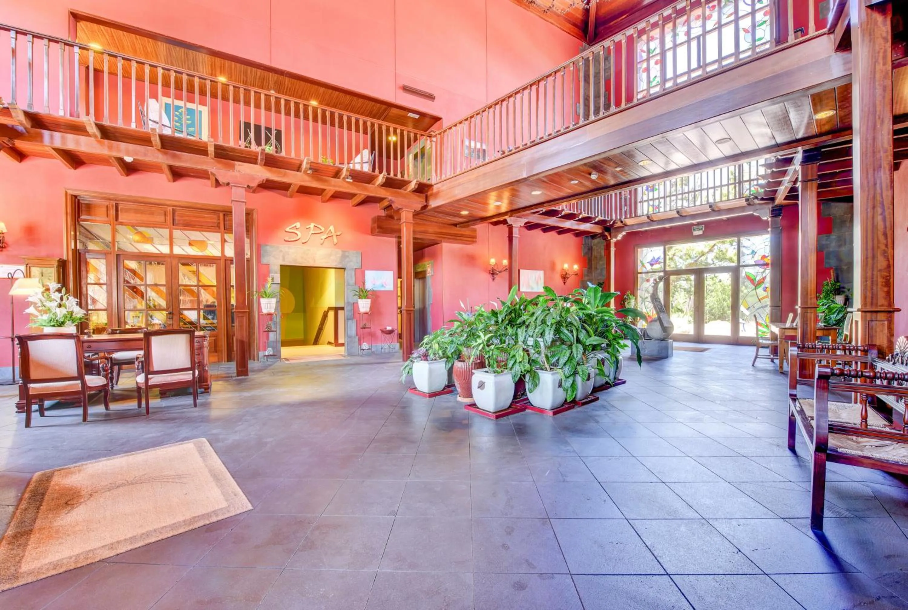 Patio in Hotel Spa Villalba