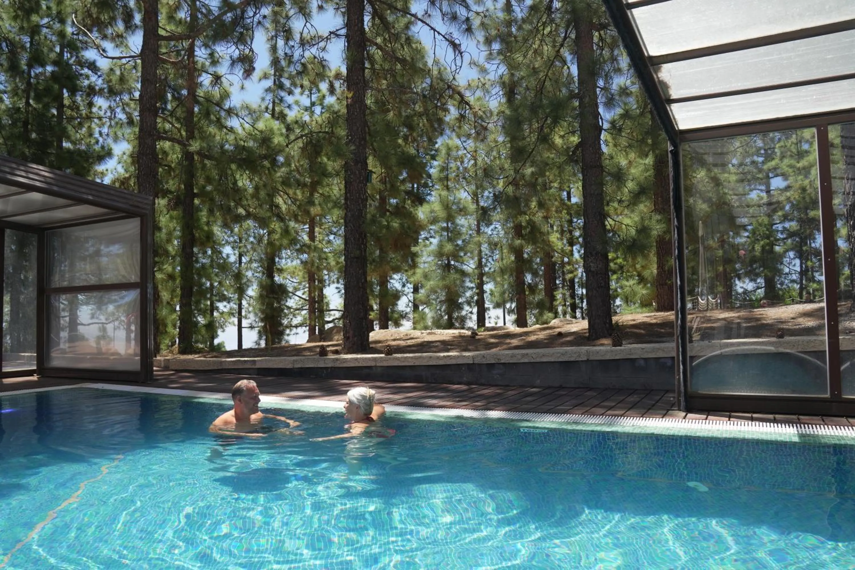 Pool view in Hotel Spa Villalba