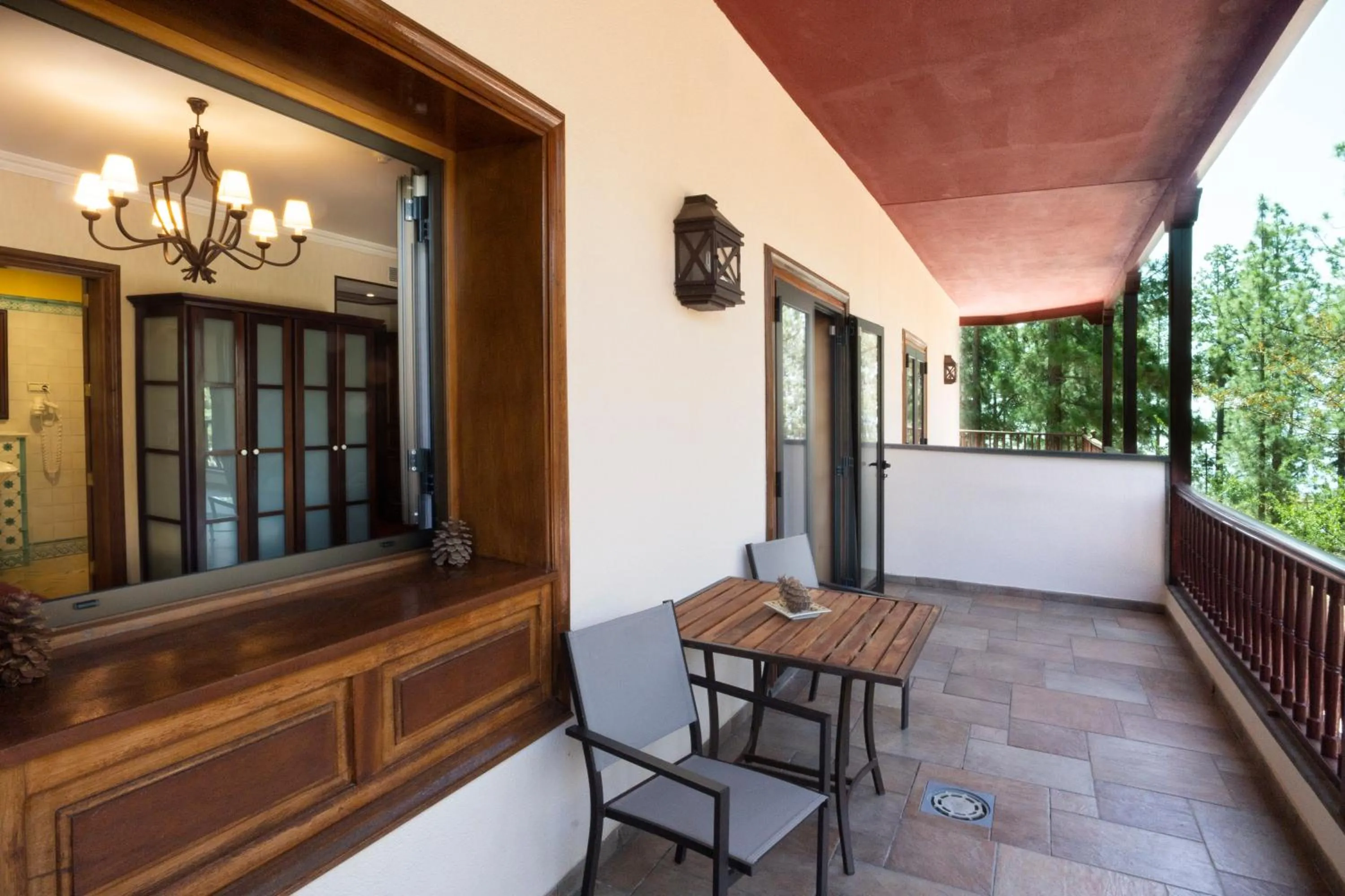 Balcony/Terrace in Hotel Spa Villalba