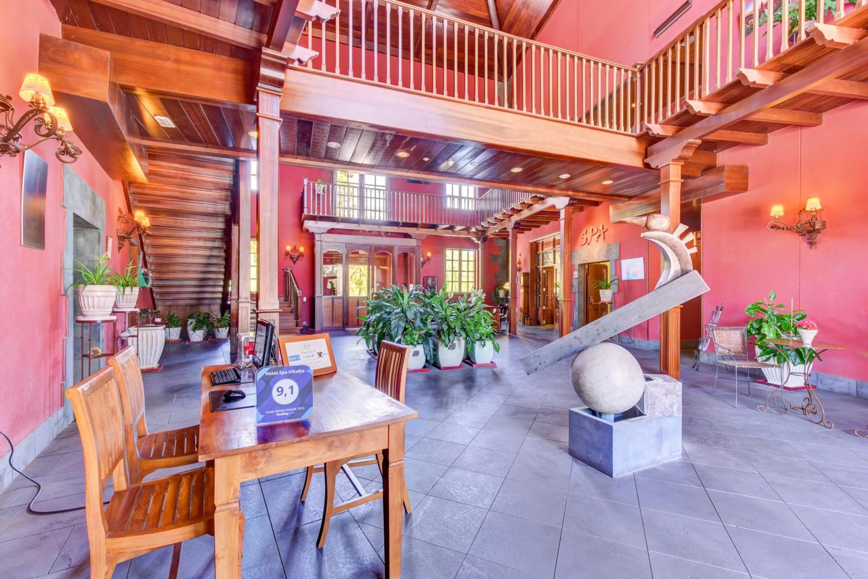 Patio in Hotel Spa Villalba