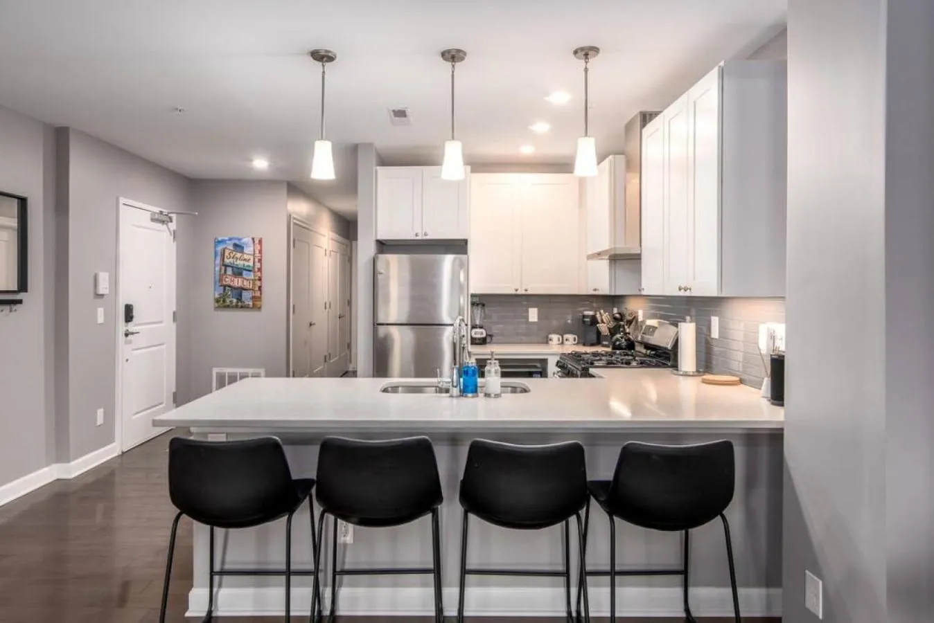 Dining area in Soaring 2-Bedroom Parkside Loft Walkable to it All