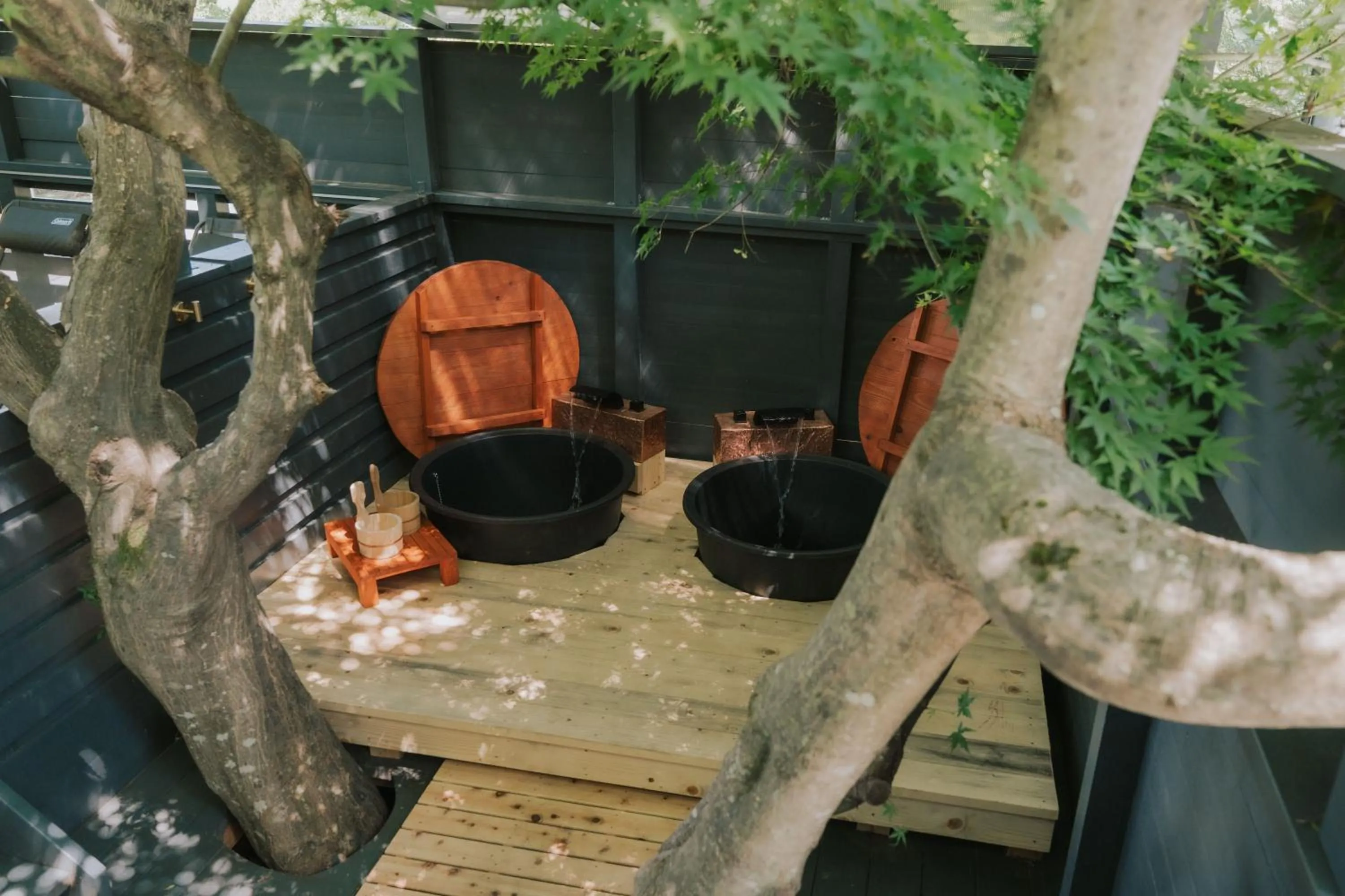 Open Air Bath in hotel norm. fuji