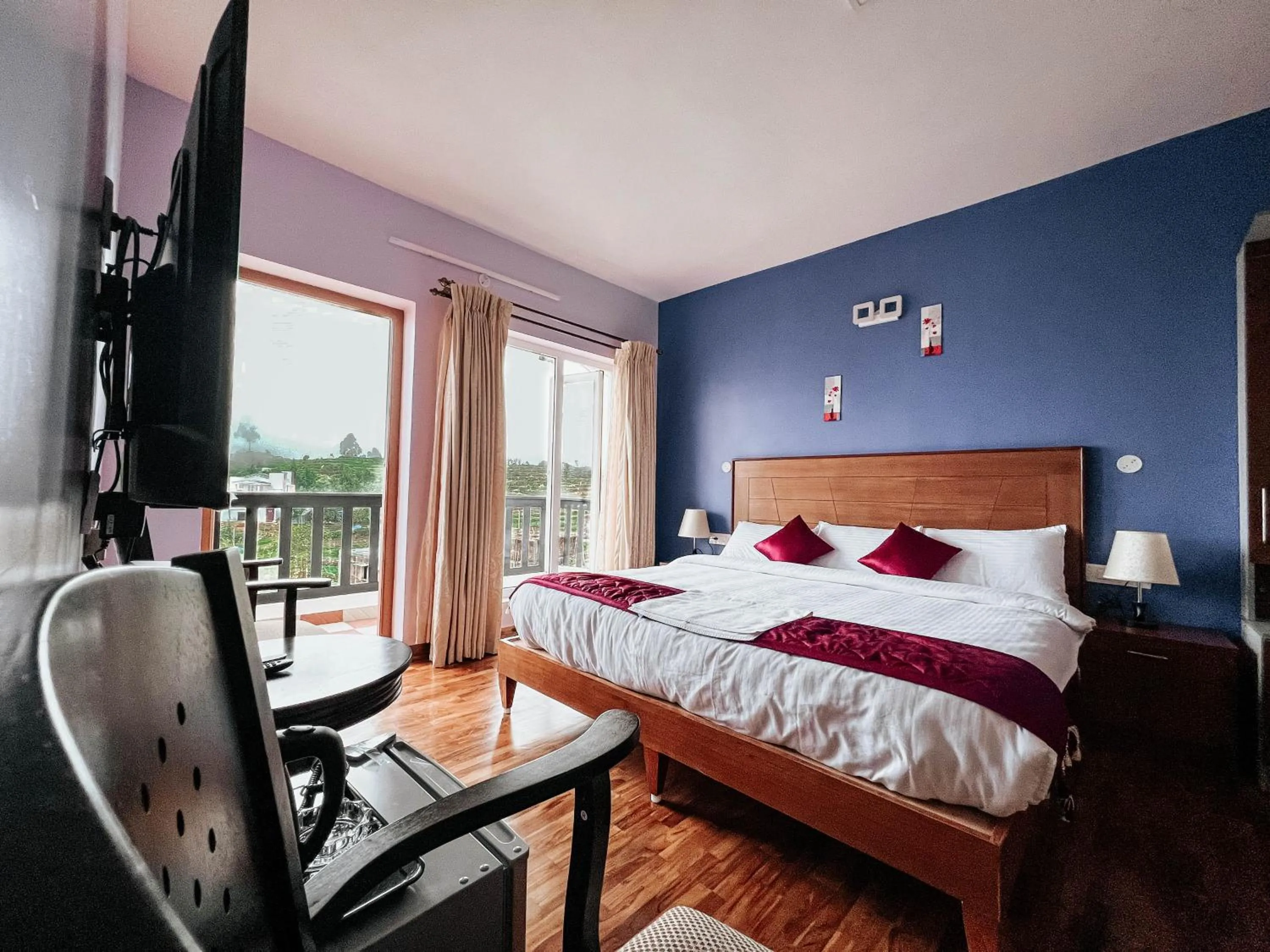 Bed in PURPLE ORCHID BY XACRO XPERIENCES