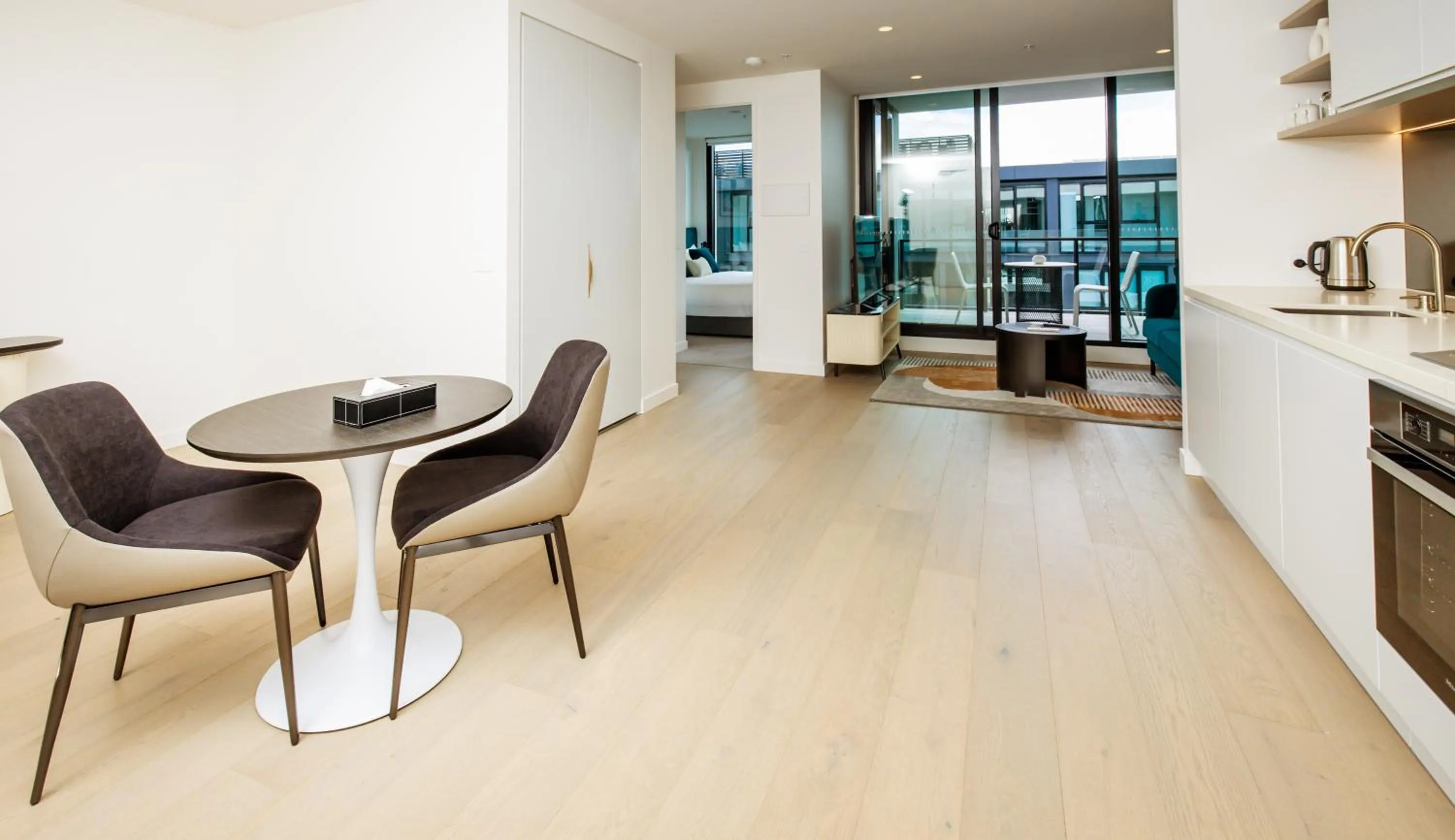 Living room in The Marker Apartments Melbourne