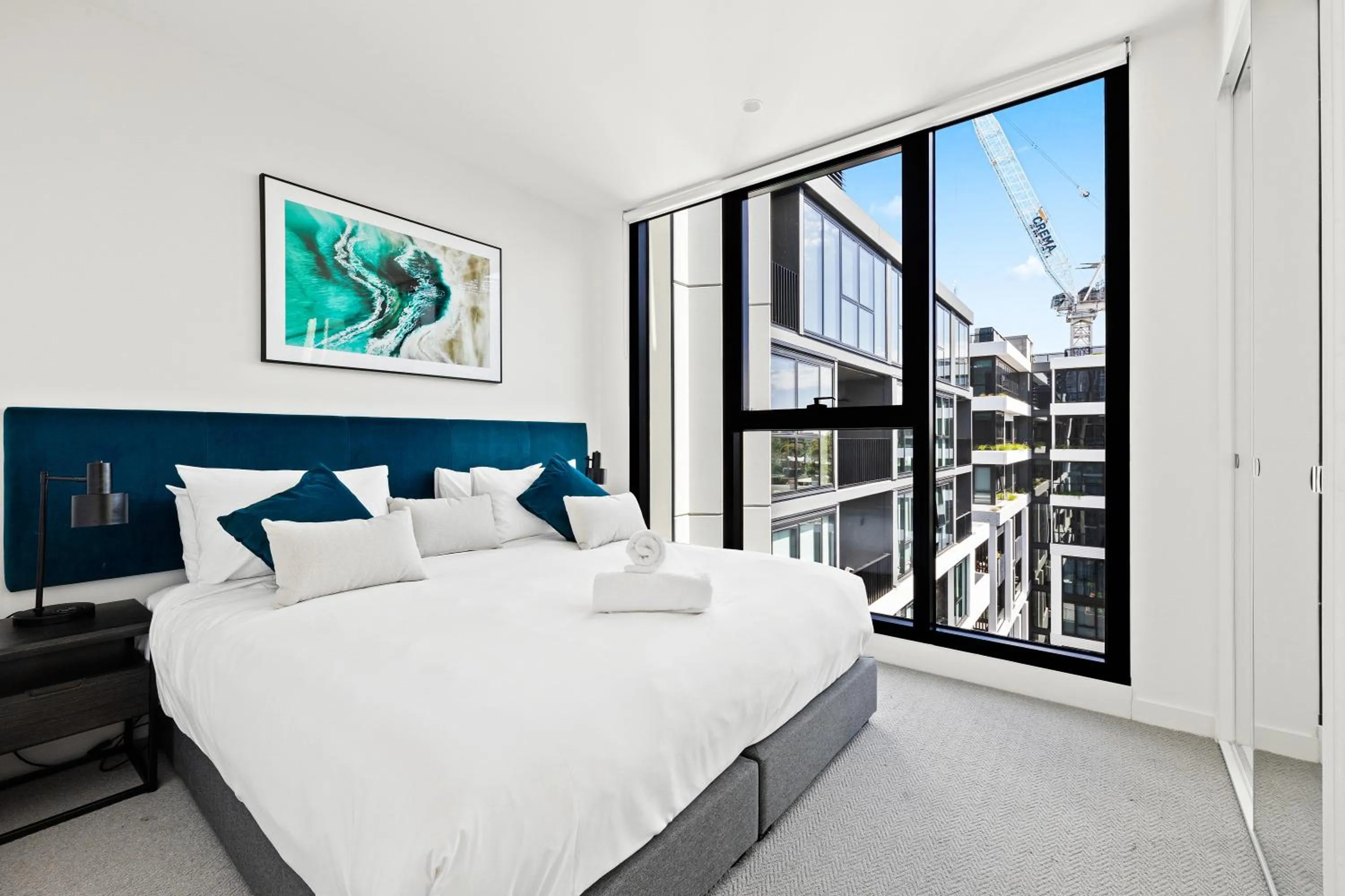 Bedroom, Bed in The Marker Apartments Melbourne