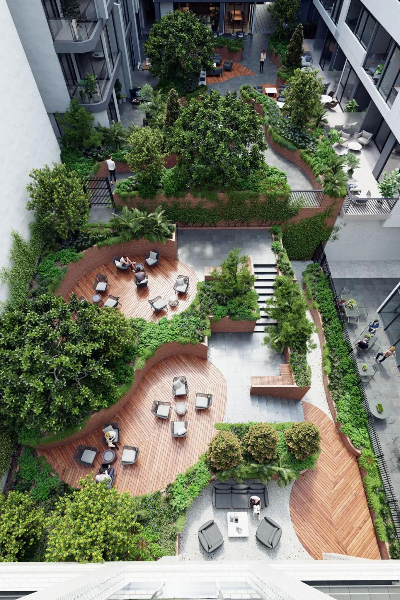 Garden in The Marker Apartments Melbourne