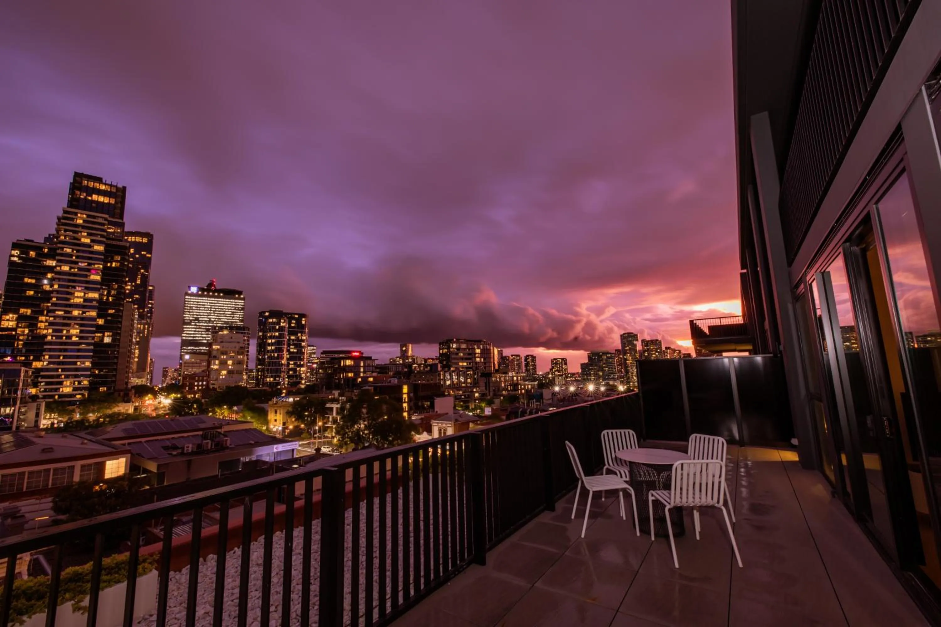 Night in The Marker Apartments Melbourne