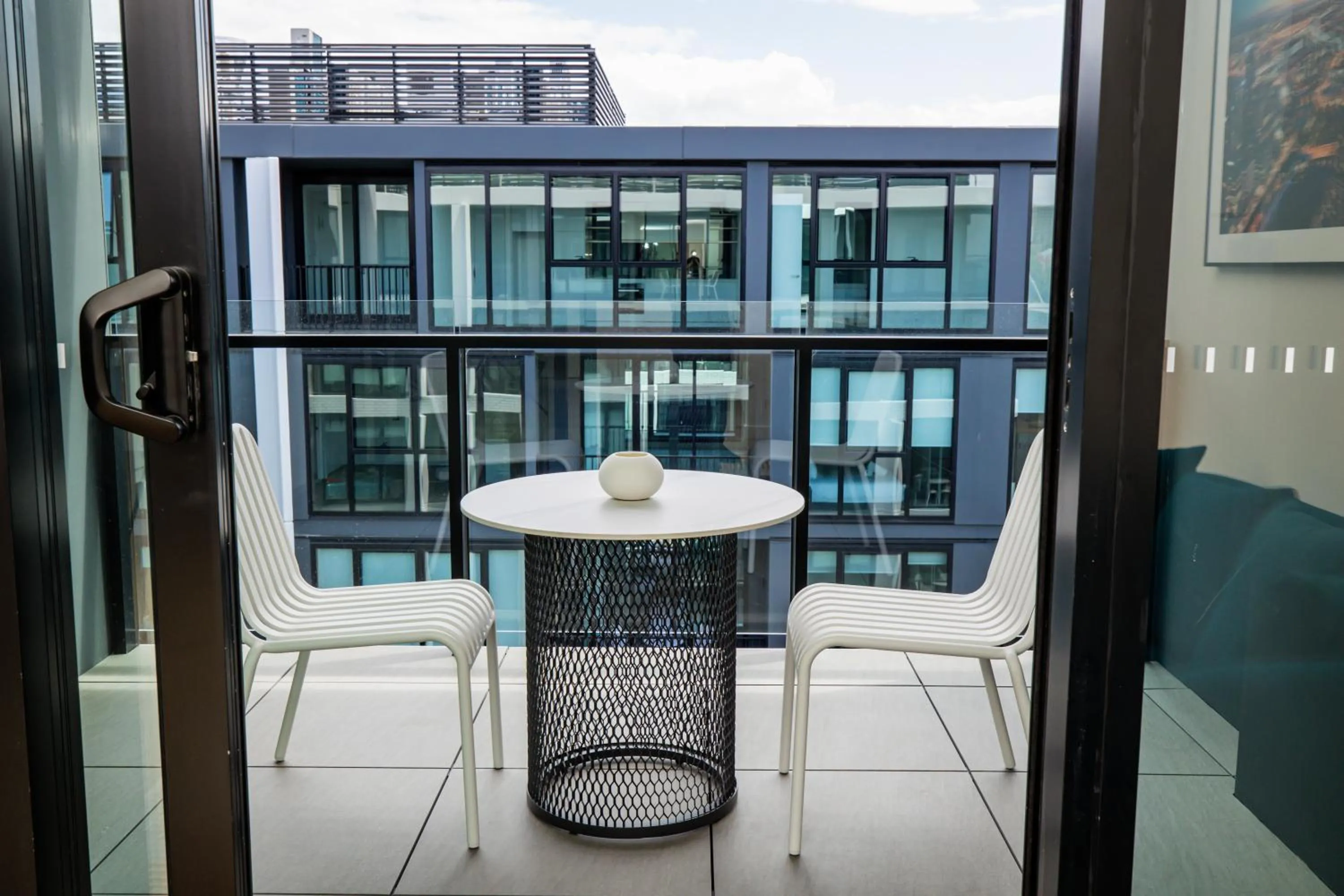 Dining area in The Marker Apartments Melbourne