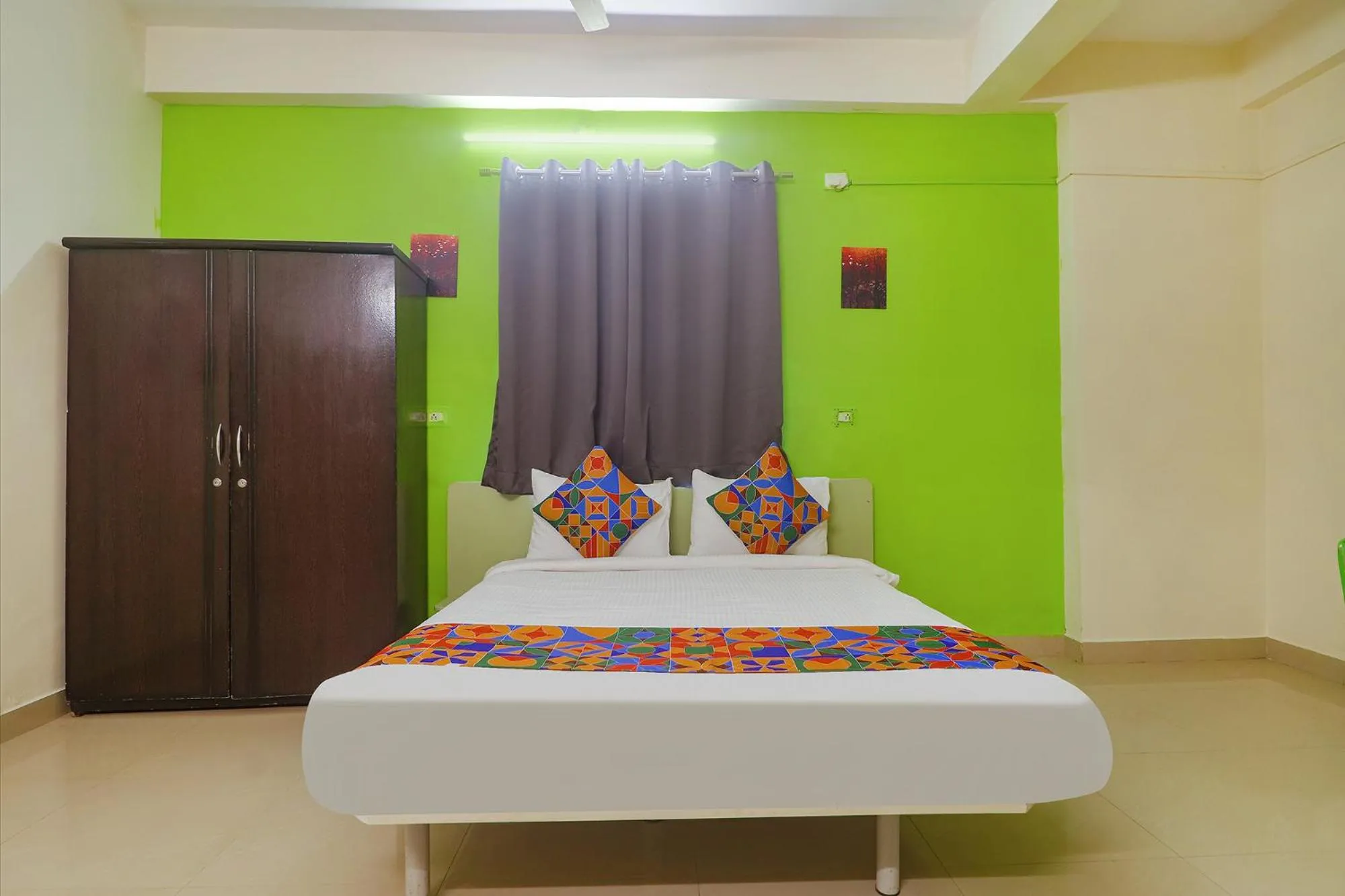 Photo of the whole room, Bed in FabHotel Broholic - Nr Biodiversity Complex, Gachibowli, Silpa Gram Craft Village, HITEC City