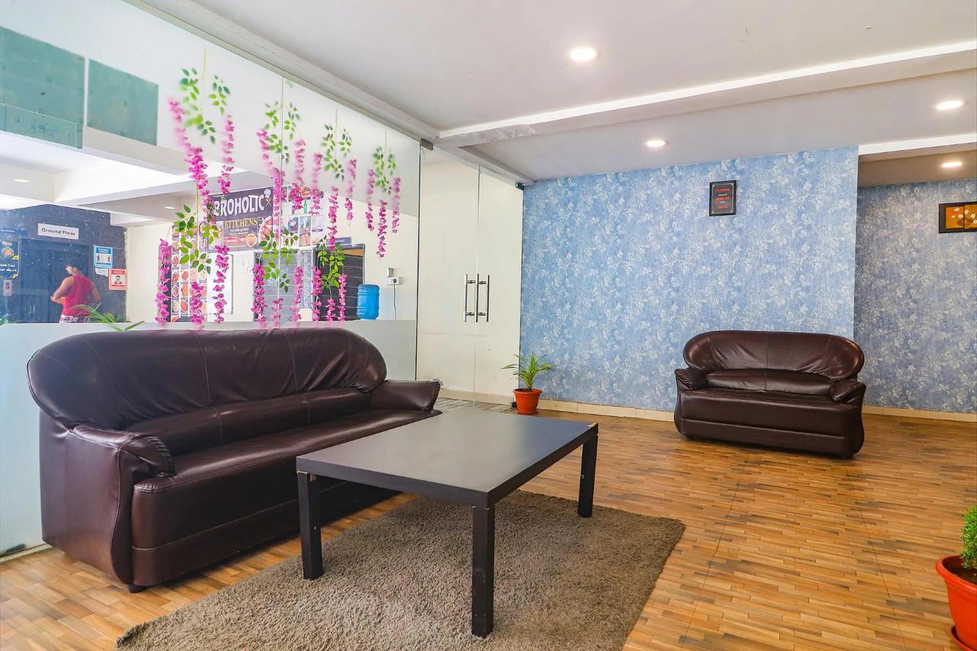 Seating area in FabHotel Broholic - Nr Biodiversity Complex, Gachibowli, Silpa Gram Craft Village, HITEC City