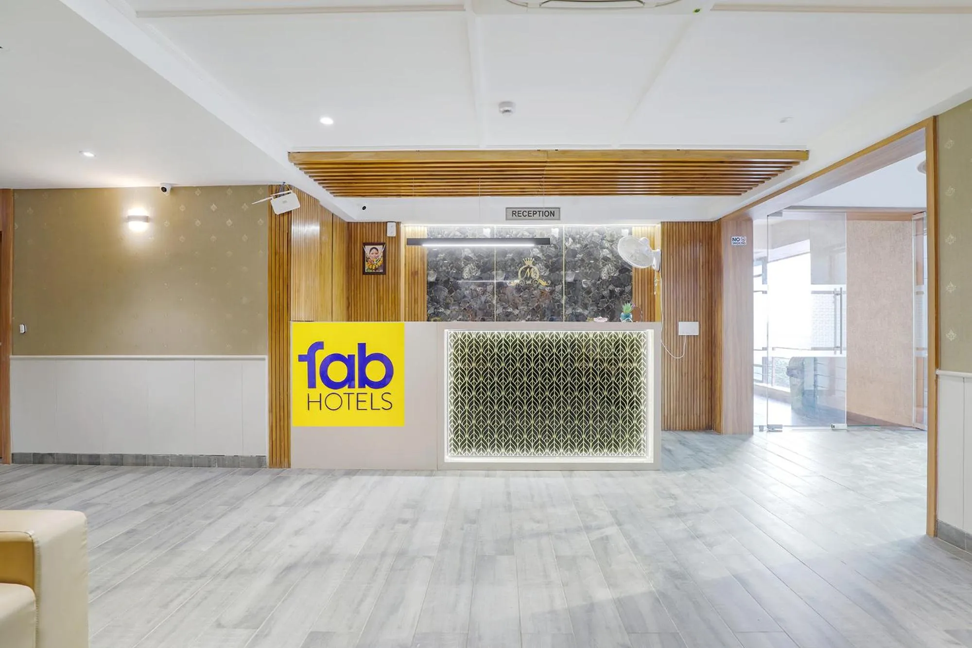 Lobby or reception in FabHotel Meritus Inn