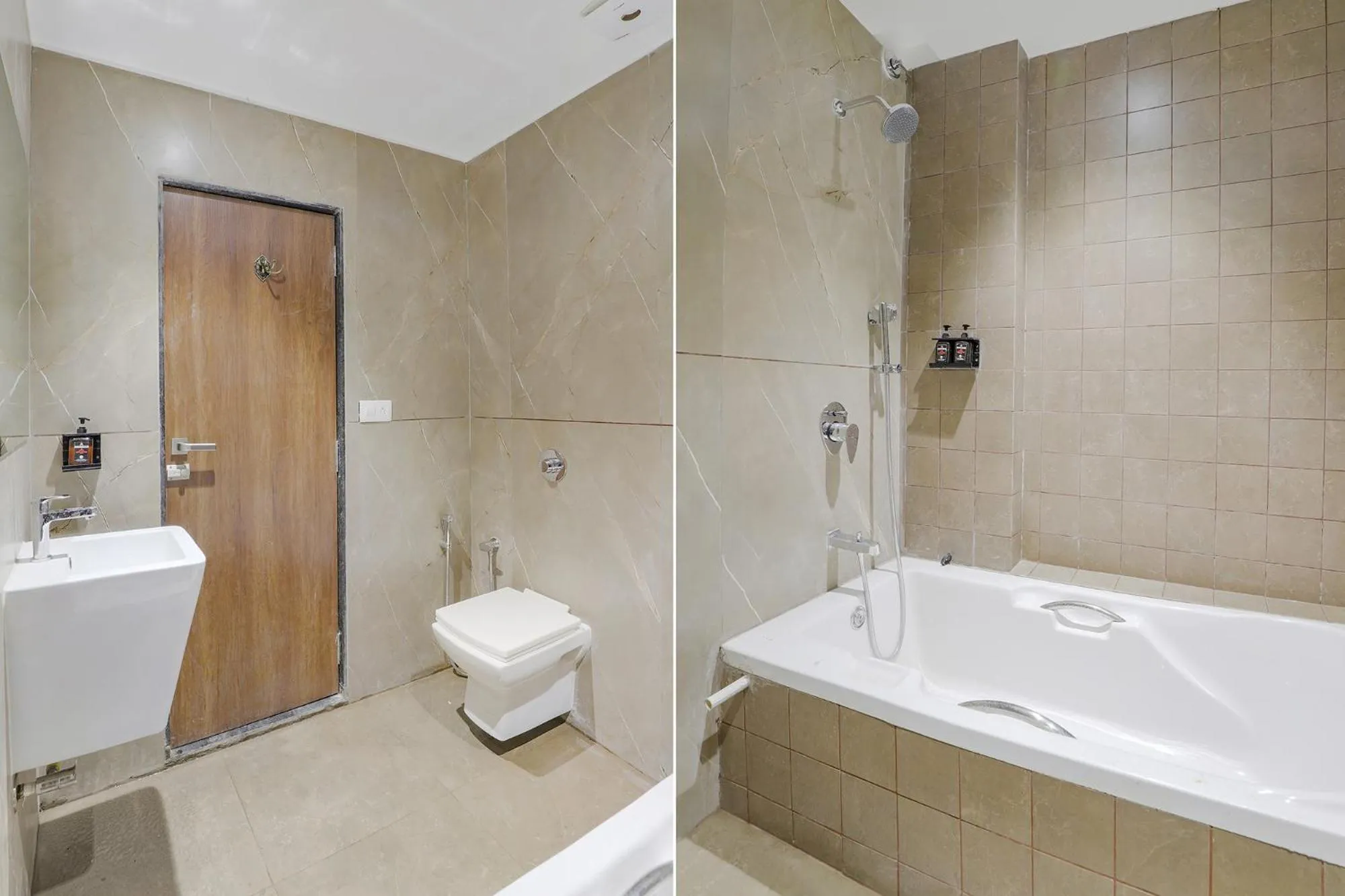 Bathroom in FabHotel Meritus Inn