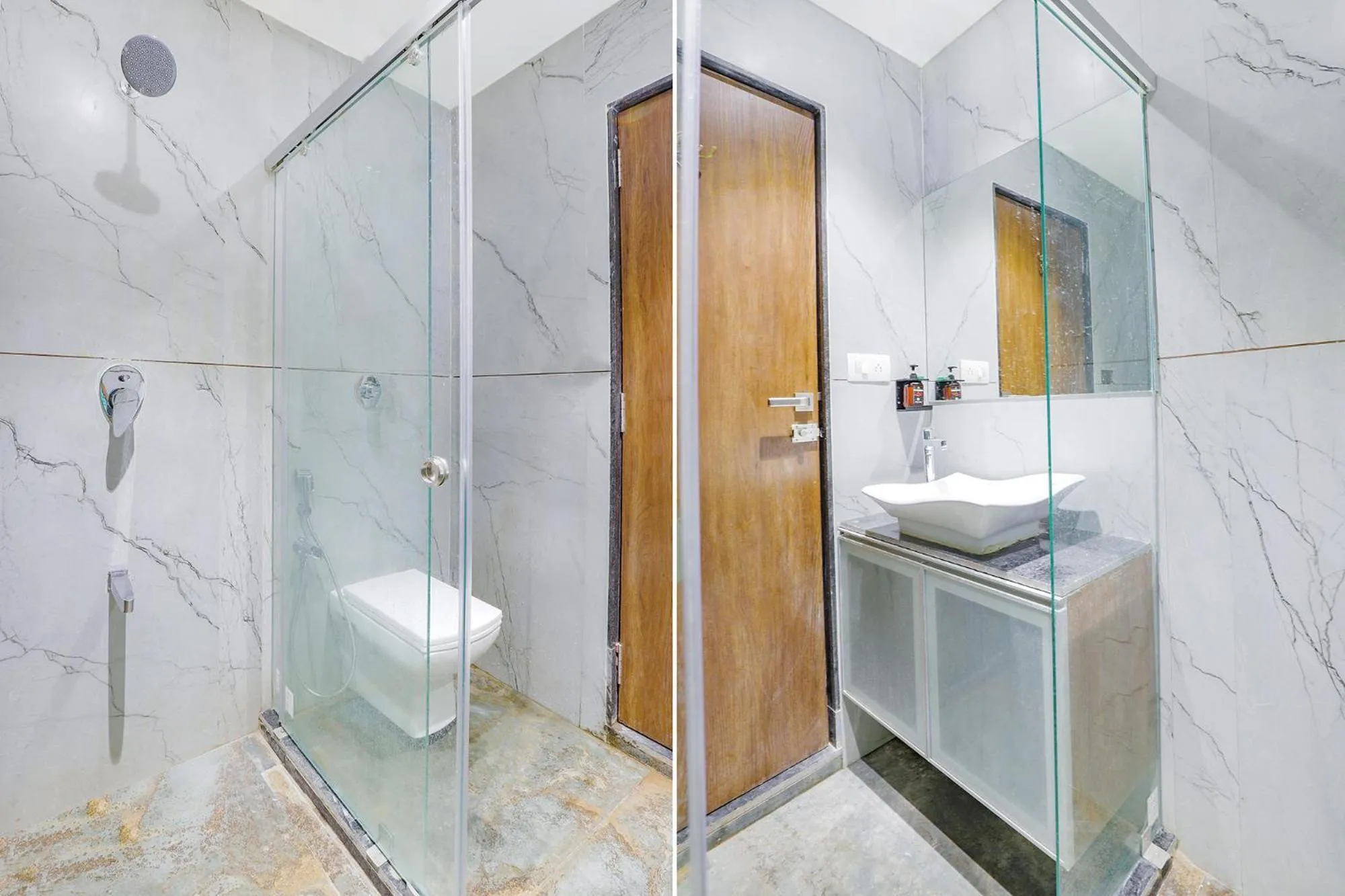 Bathroom in FabHotel Meritus Inn