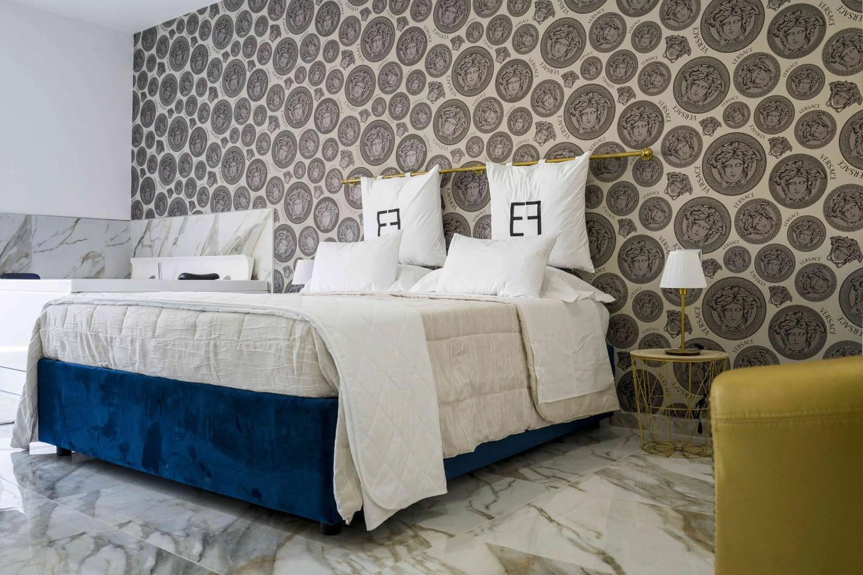 Bed in EF LUXURY LIVING RESORT AND SPA