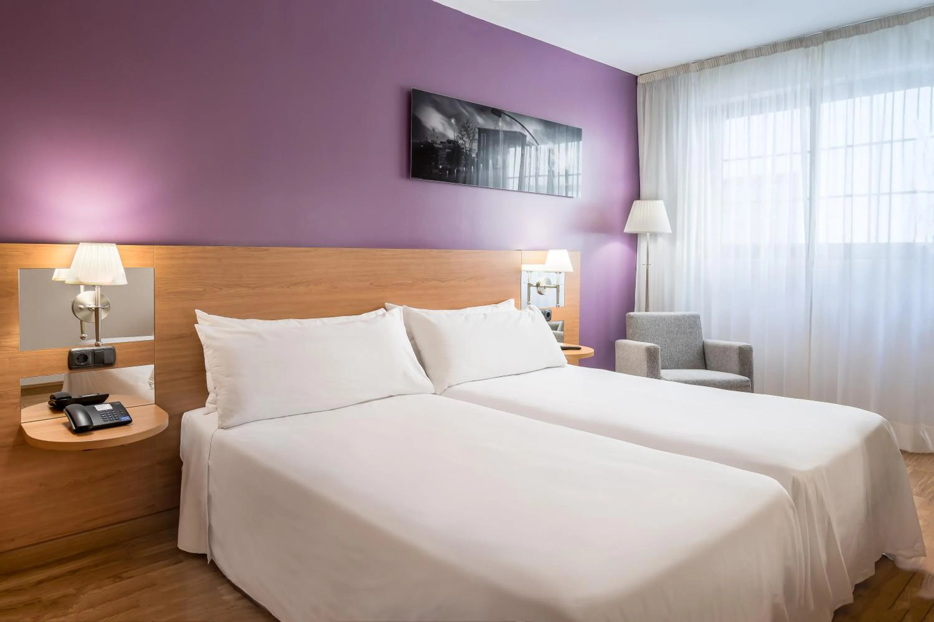 Bed in Hotel Jerez Centro