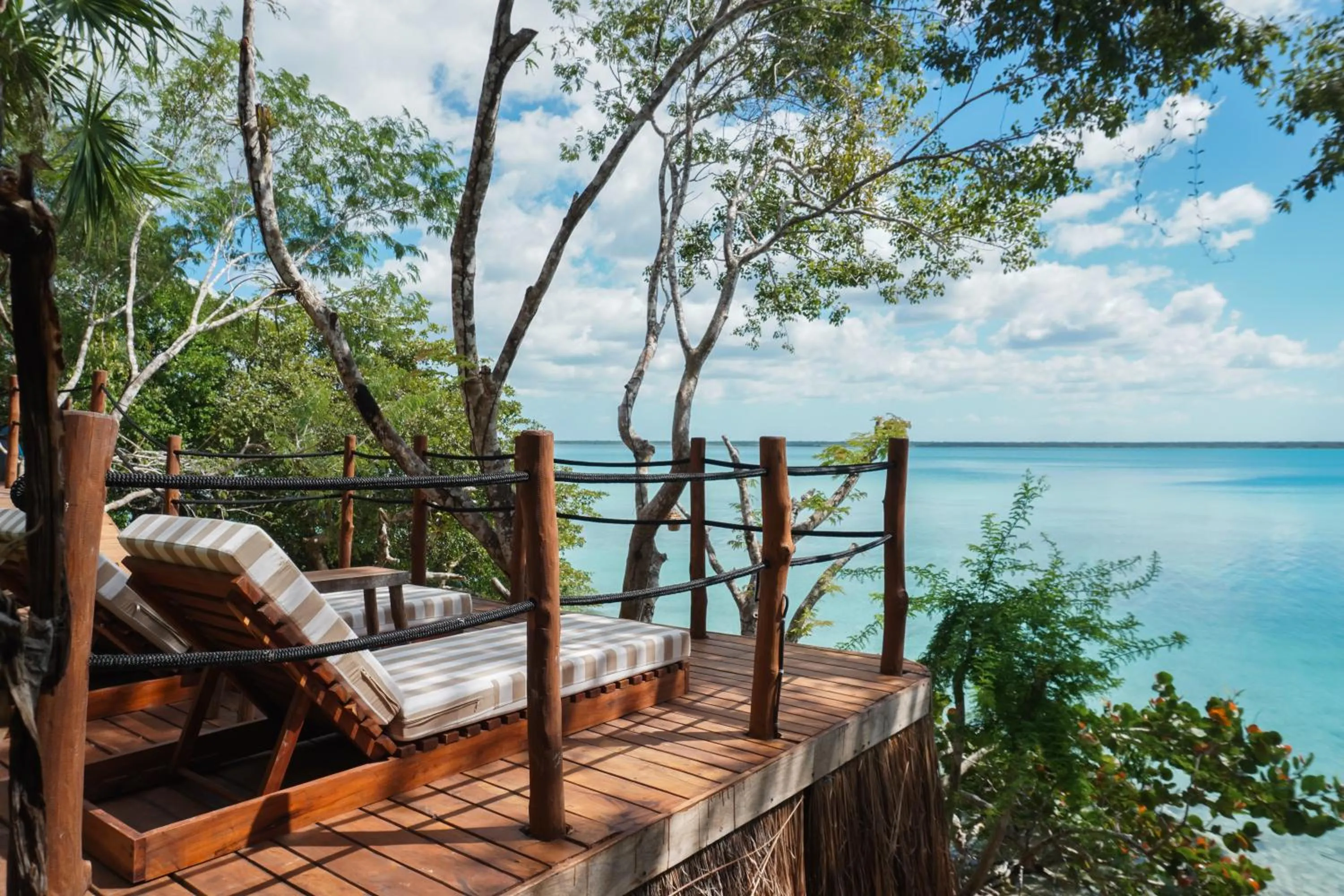 Lake view in Naya Bacalar Lagoon Front Hotel