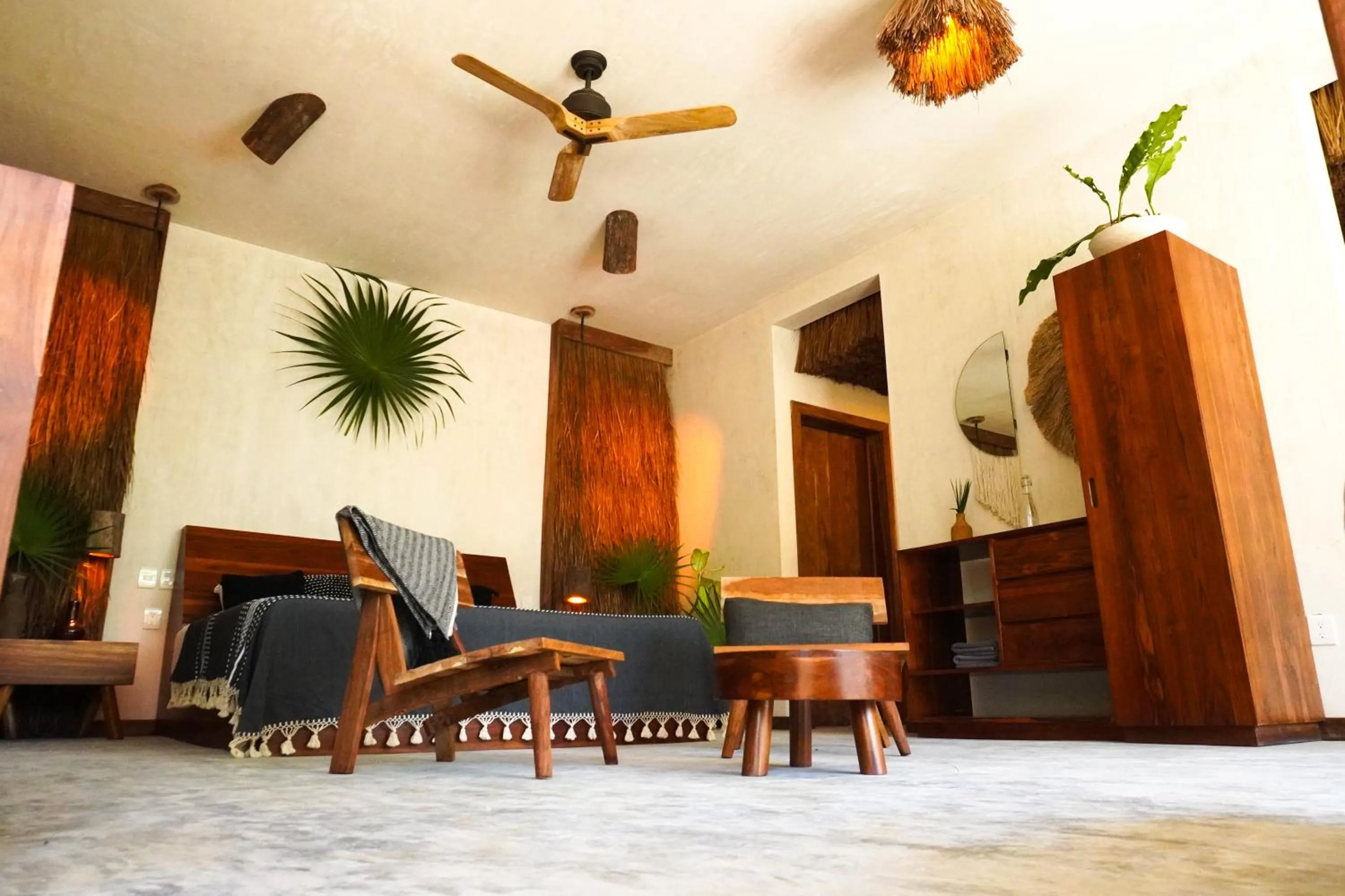 Seating area in Naya Bacalar Lagoon Front Hotel