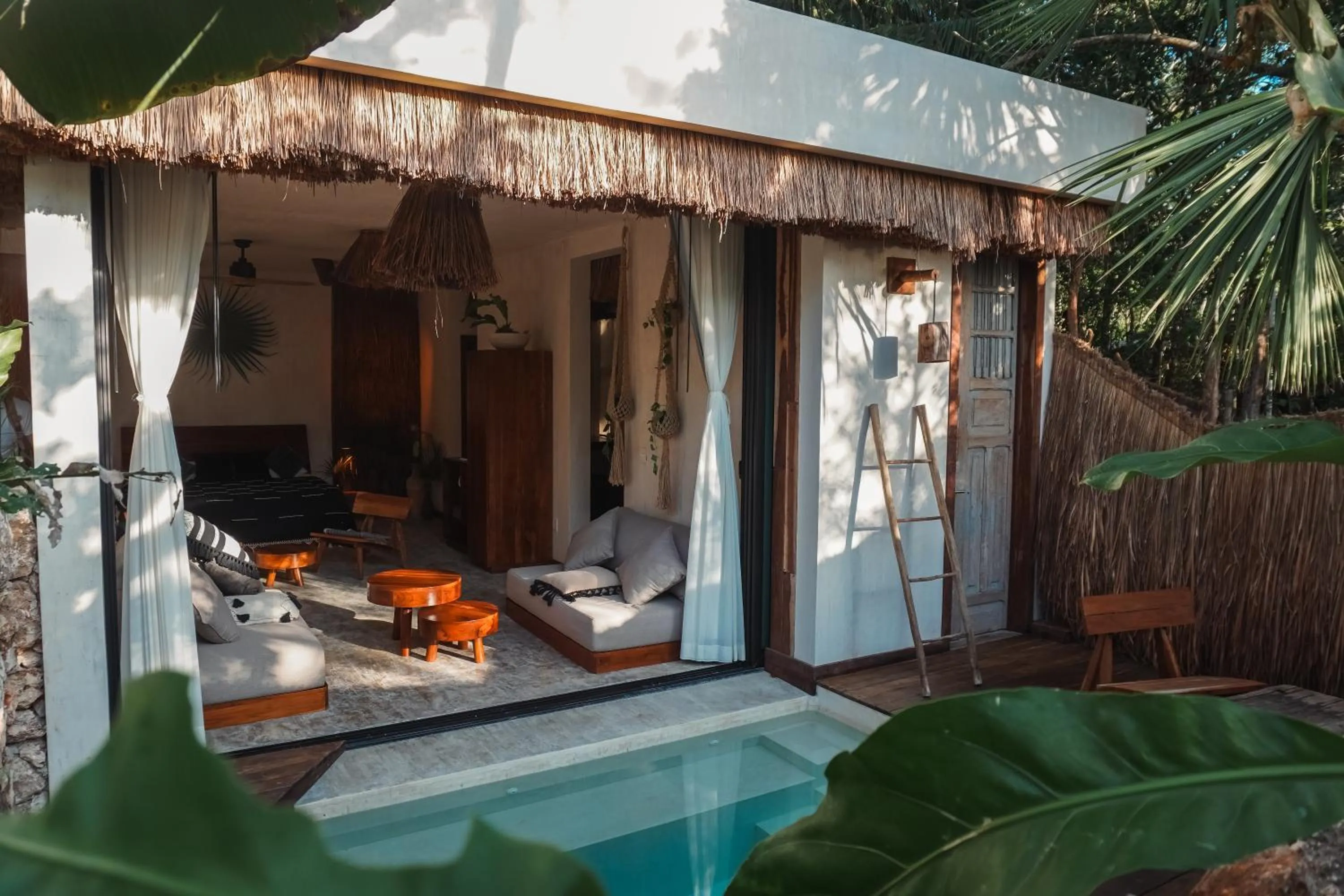 Pool view in Naya Bacalar Lagoon Front Hotel