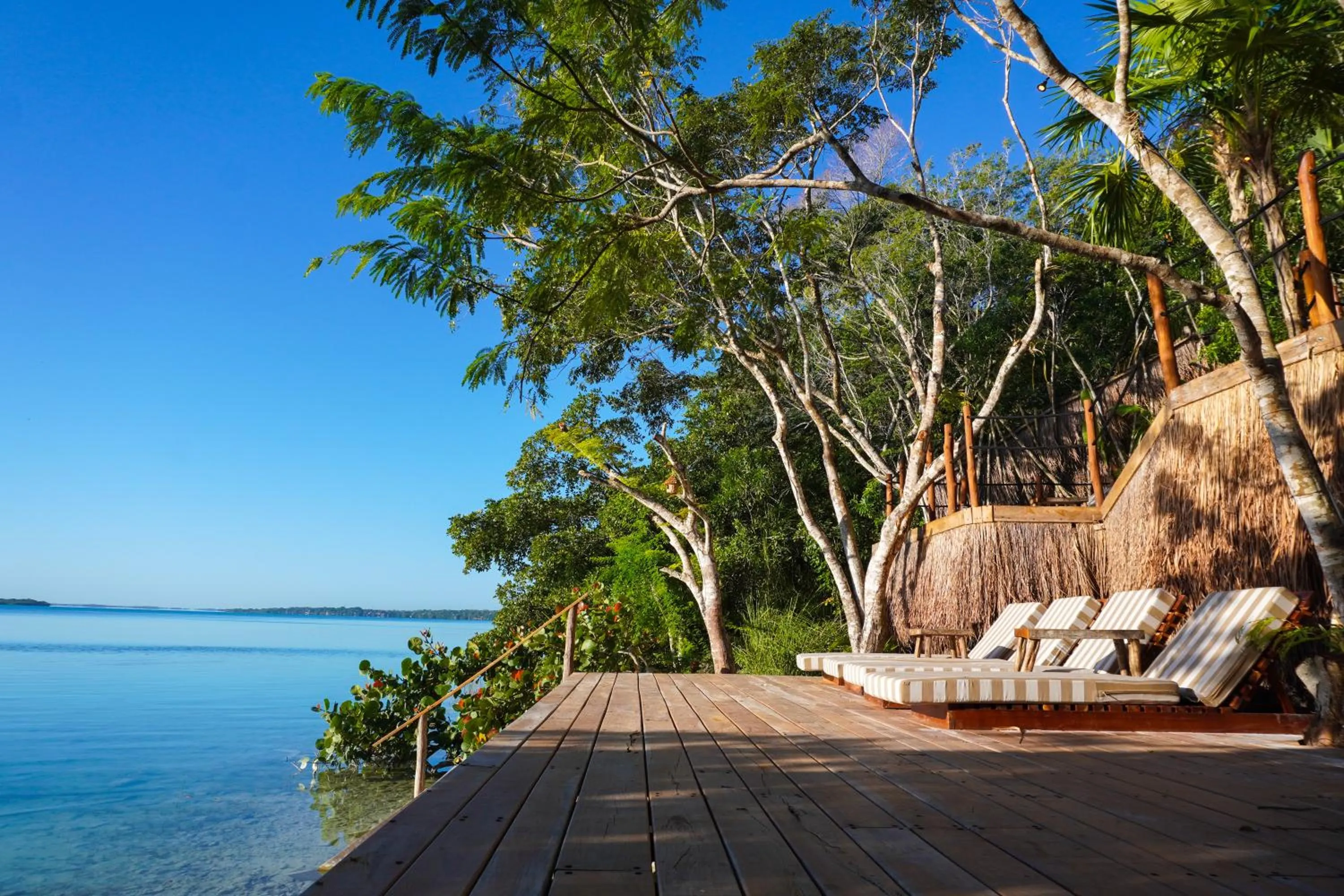 Natural landscape in Naya Bacalar Lagoon Front Hotel