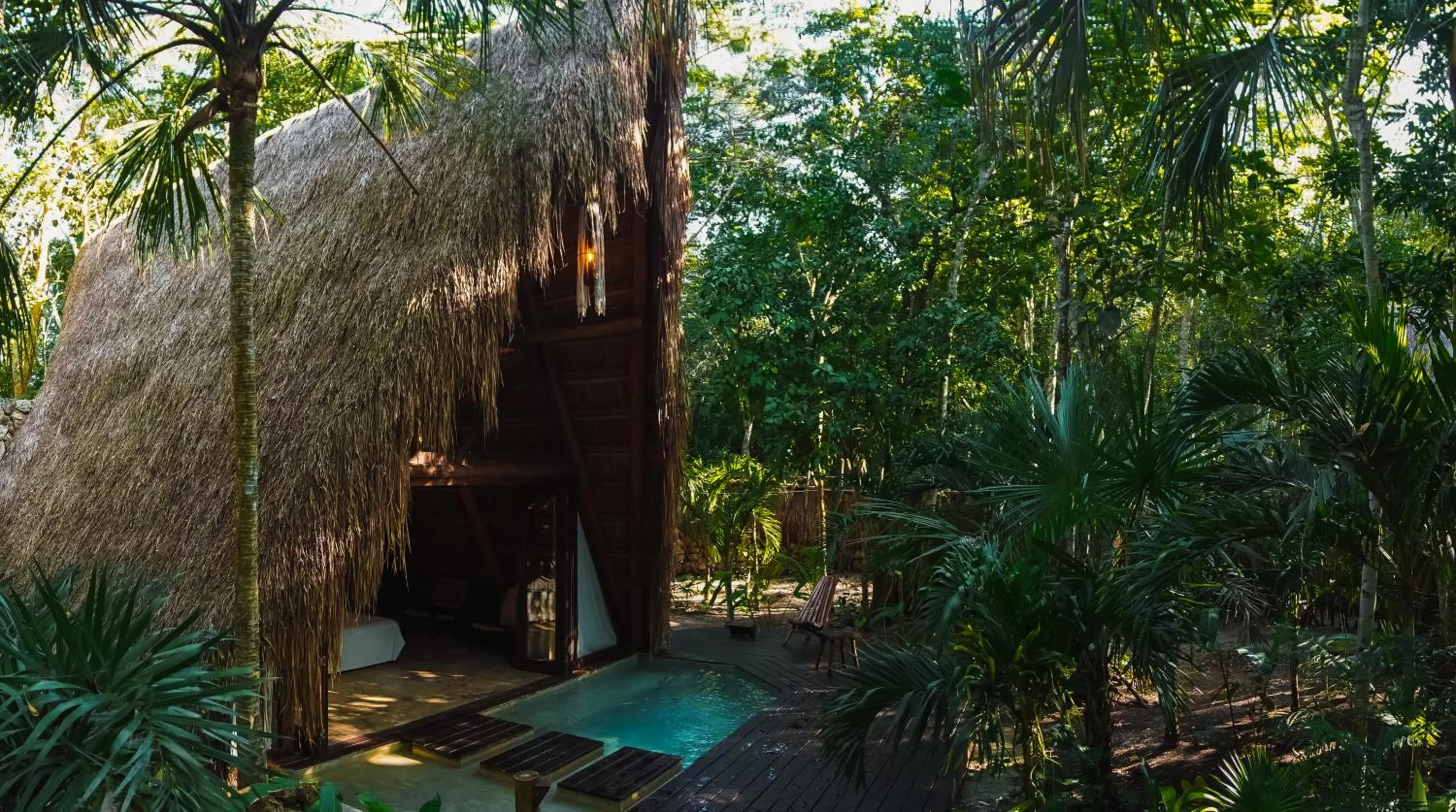 Pool view in Naya Bacalar Lagoon Front Hotel
