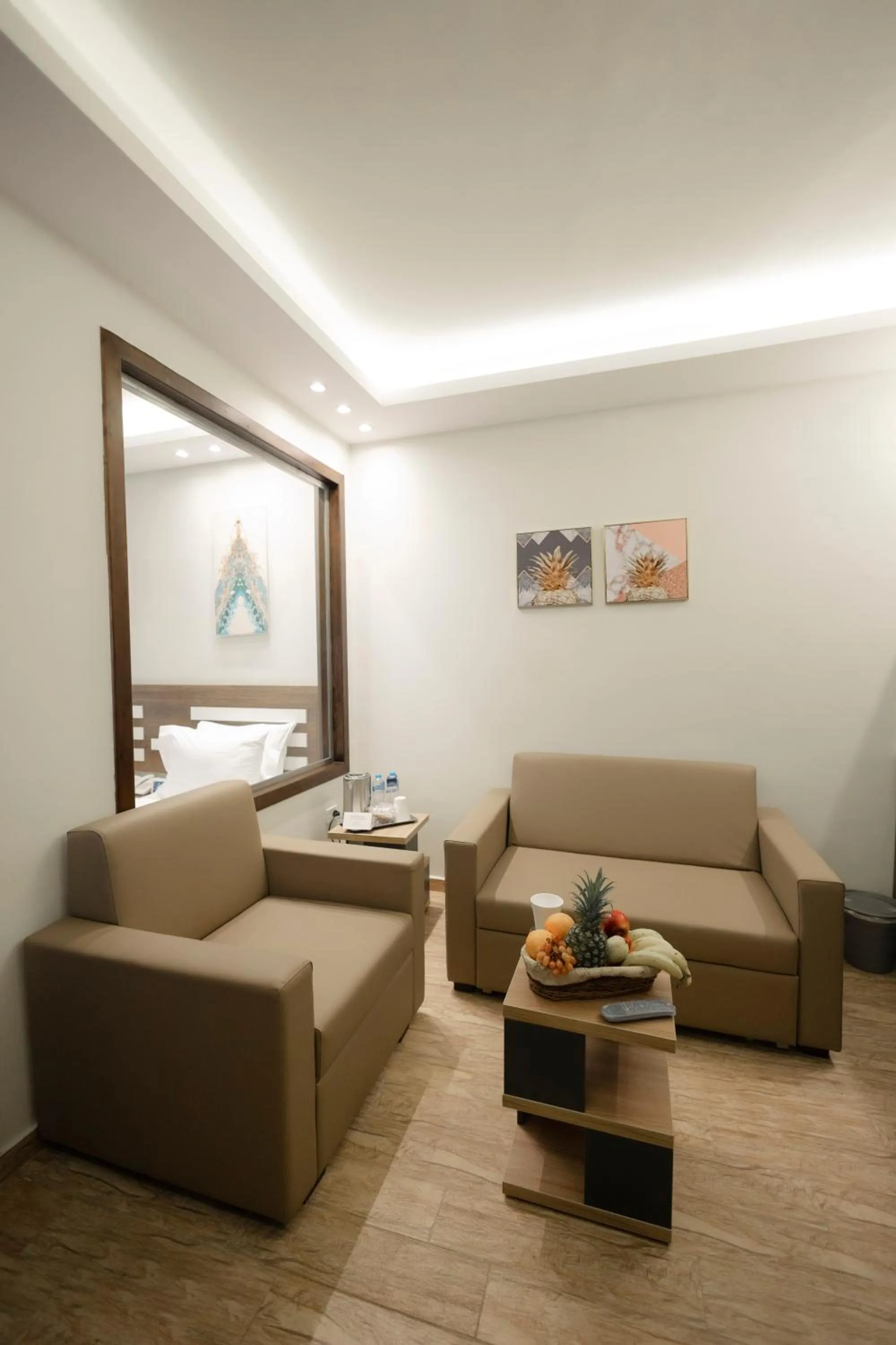 Seating area in Royal Inn Residence New Cairo