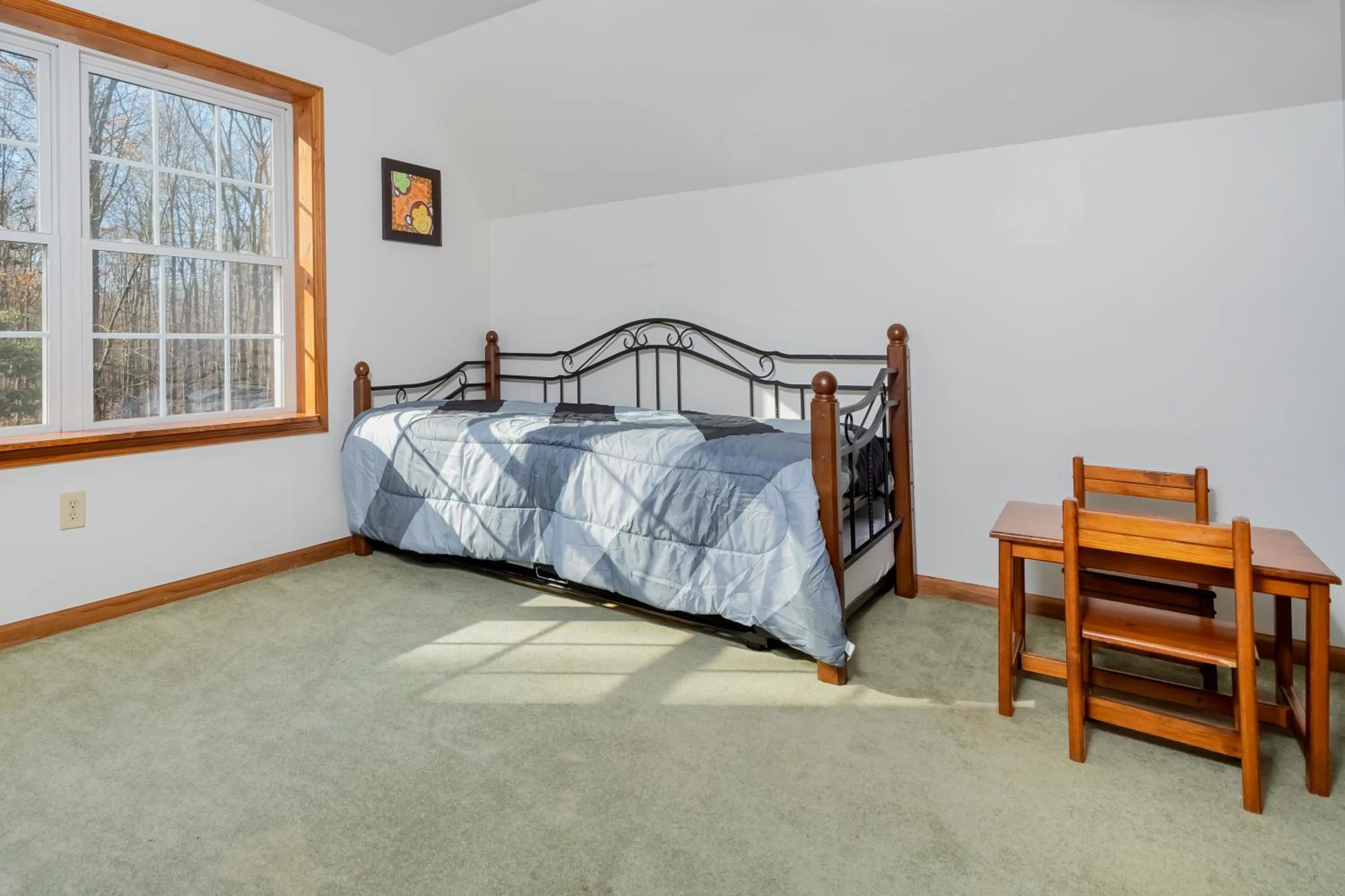 Bed in Serenity Chalet