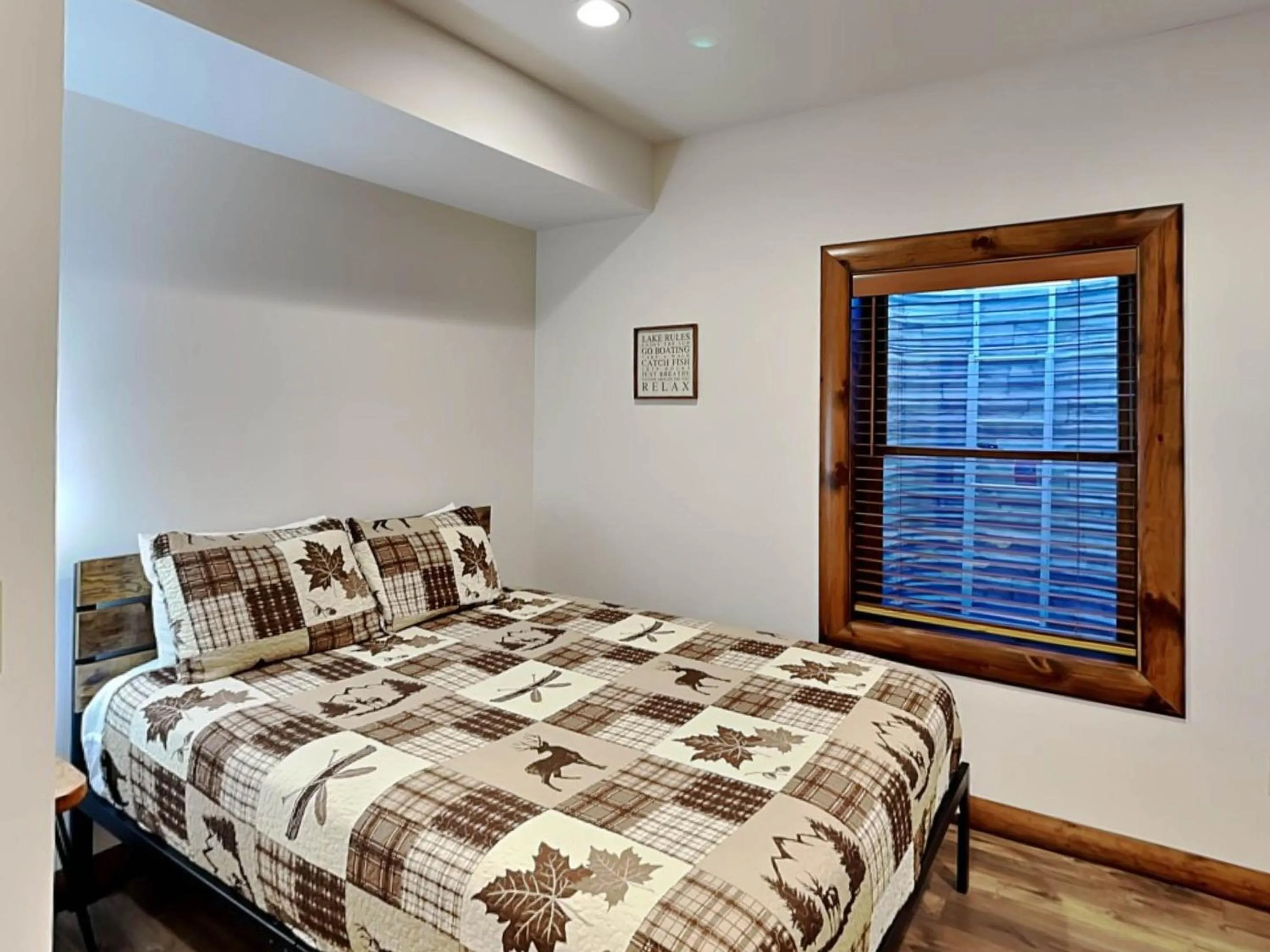 Bed in Water & Mountain Retreat