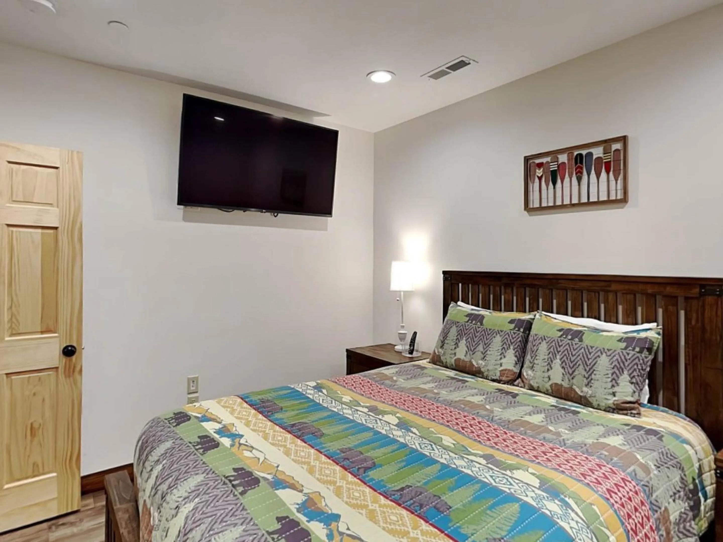 Bed in Water & Mountain Retreat