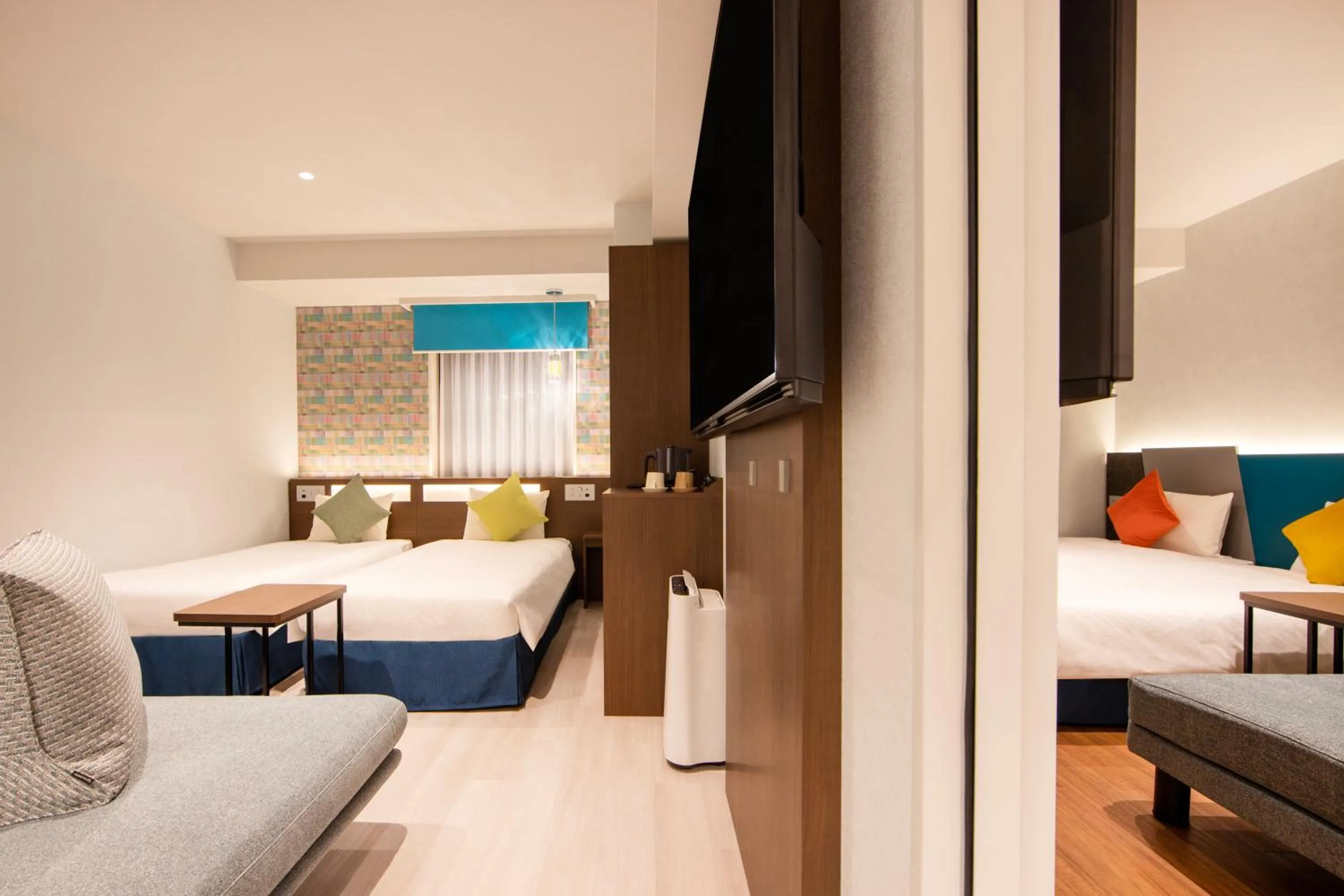 Bed in karaksa hotel colors Tokyo Yaesu