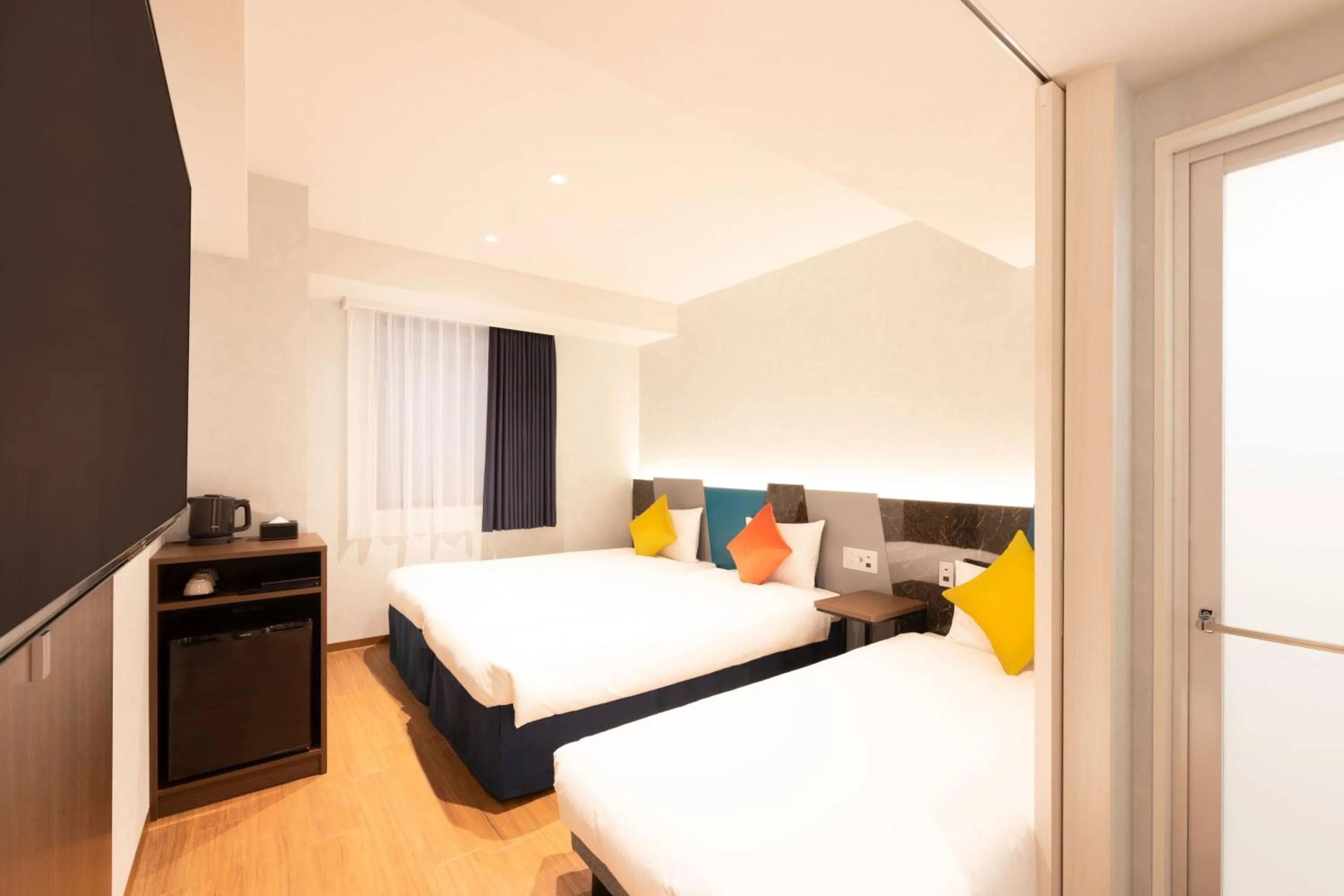 Bed in karaksa hotel colors Tokyo Yaesu