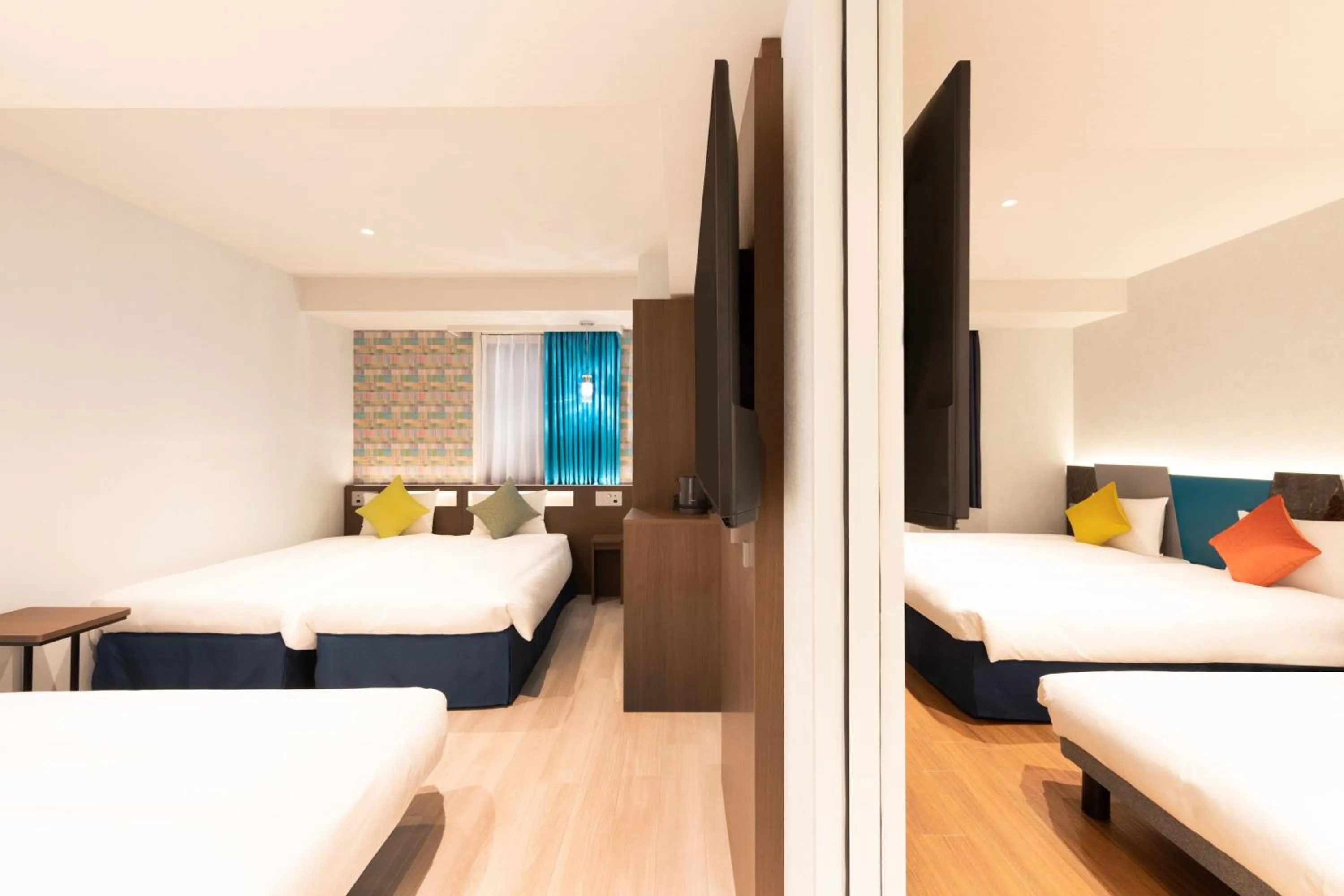 Bed in karaksa hotel colors Tokyo Yaesu