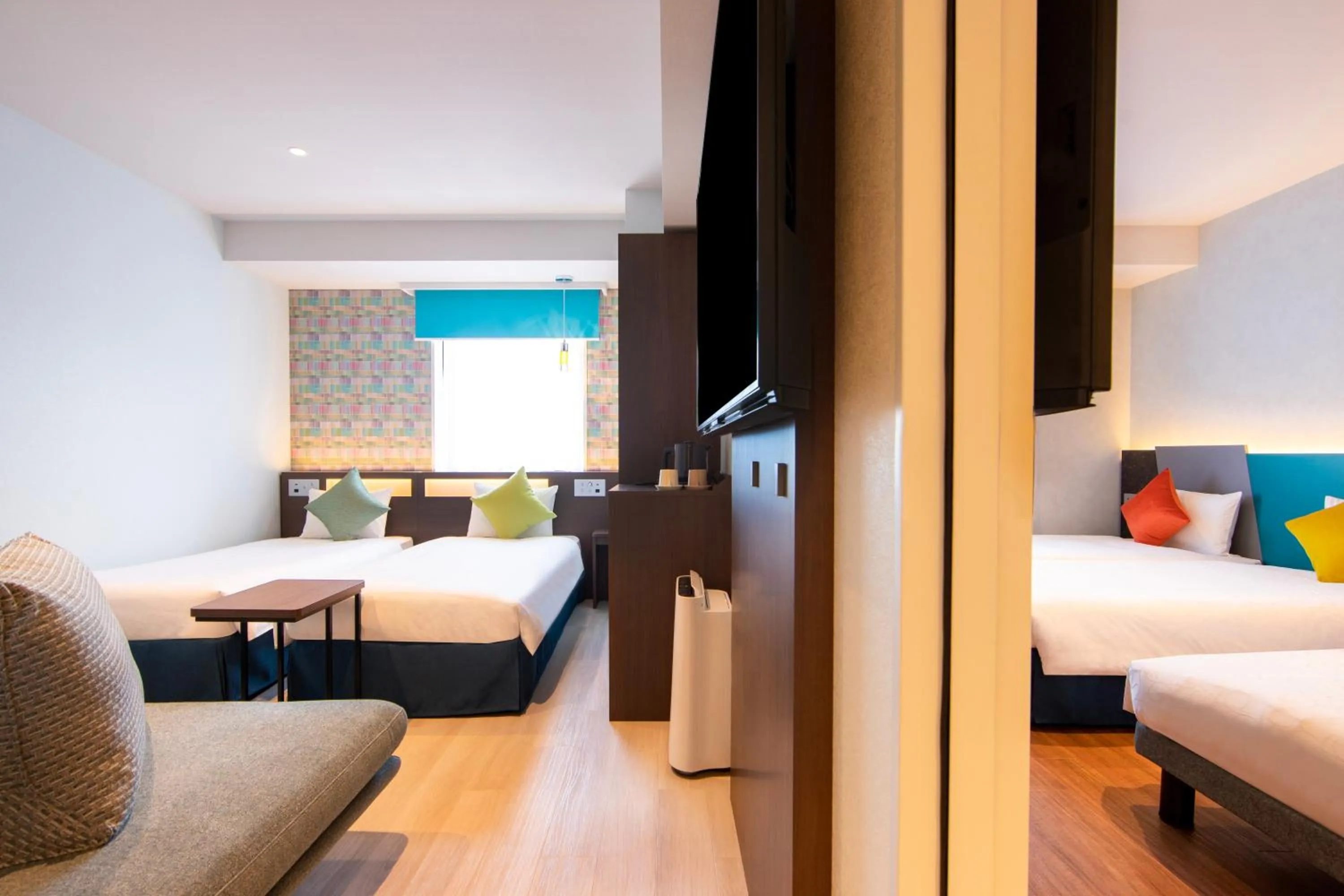 Bed in karaksa hotel colors Tokyo Yaesu