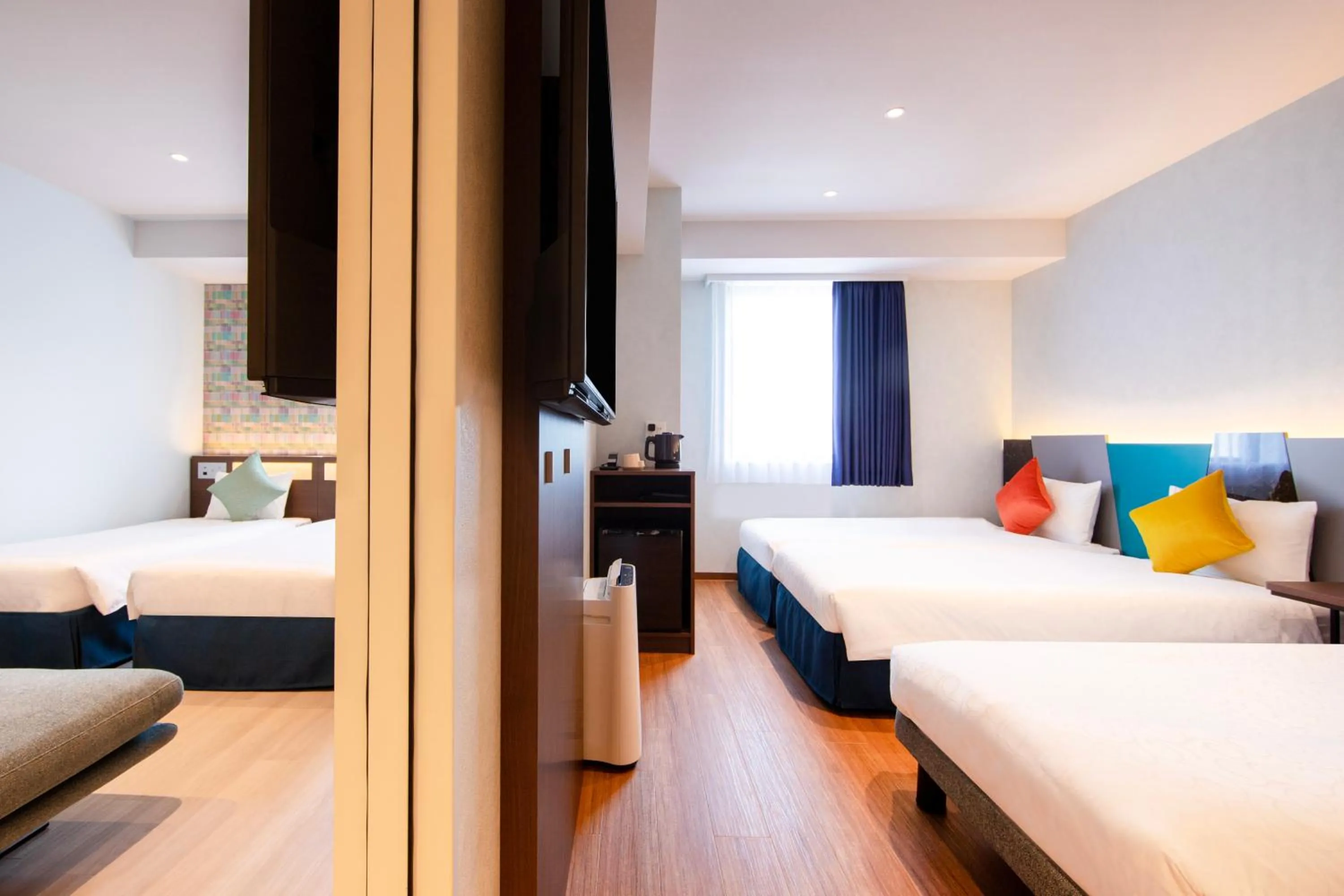 Bed in karaksa hotel colors Tokyo Yaesu