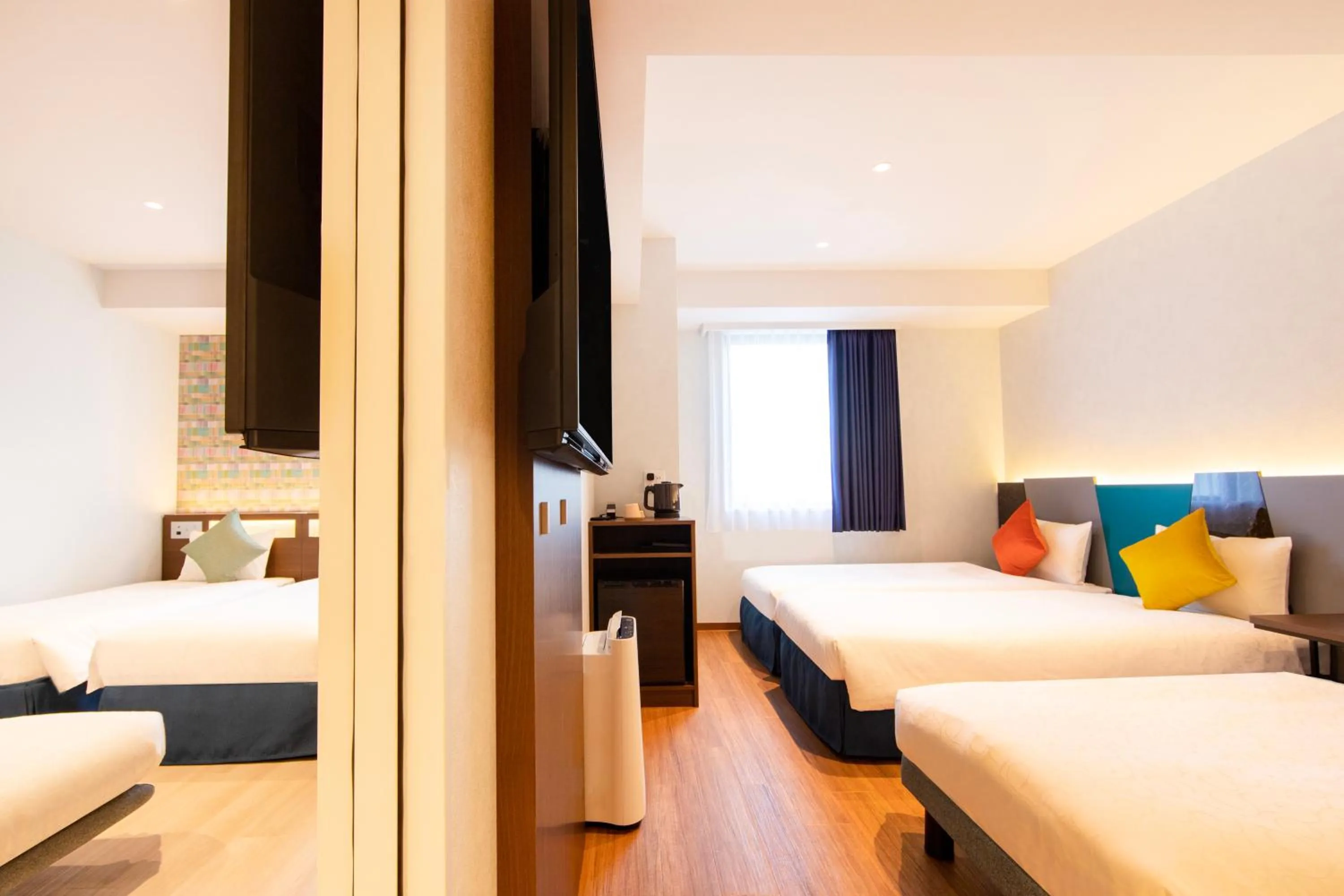 Bed in karaksa hotel colors Tokyo Yaesu