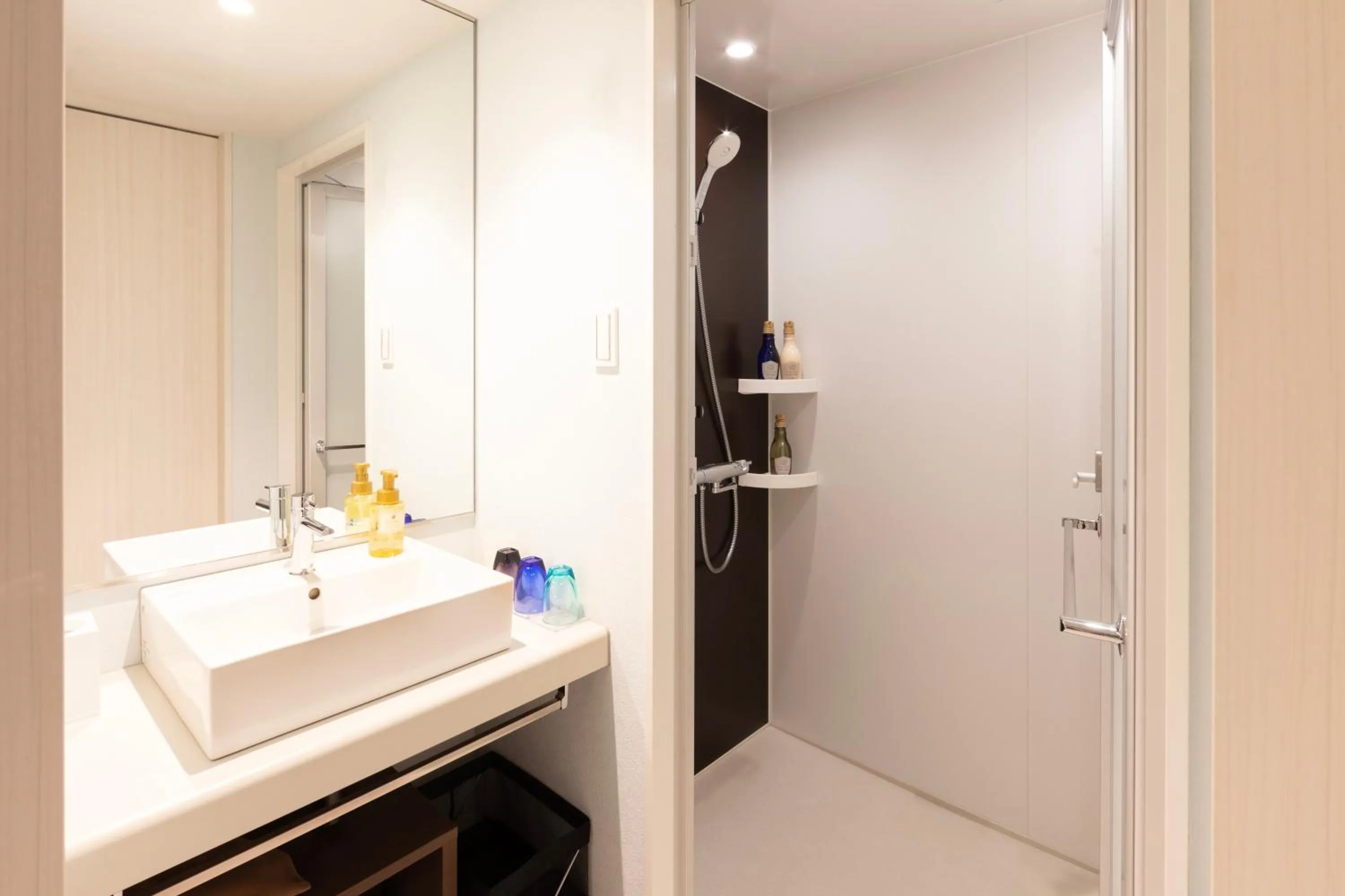 Bathroom in karaksa hotel colors Tokyo Yaesu